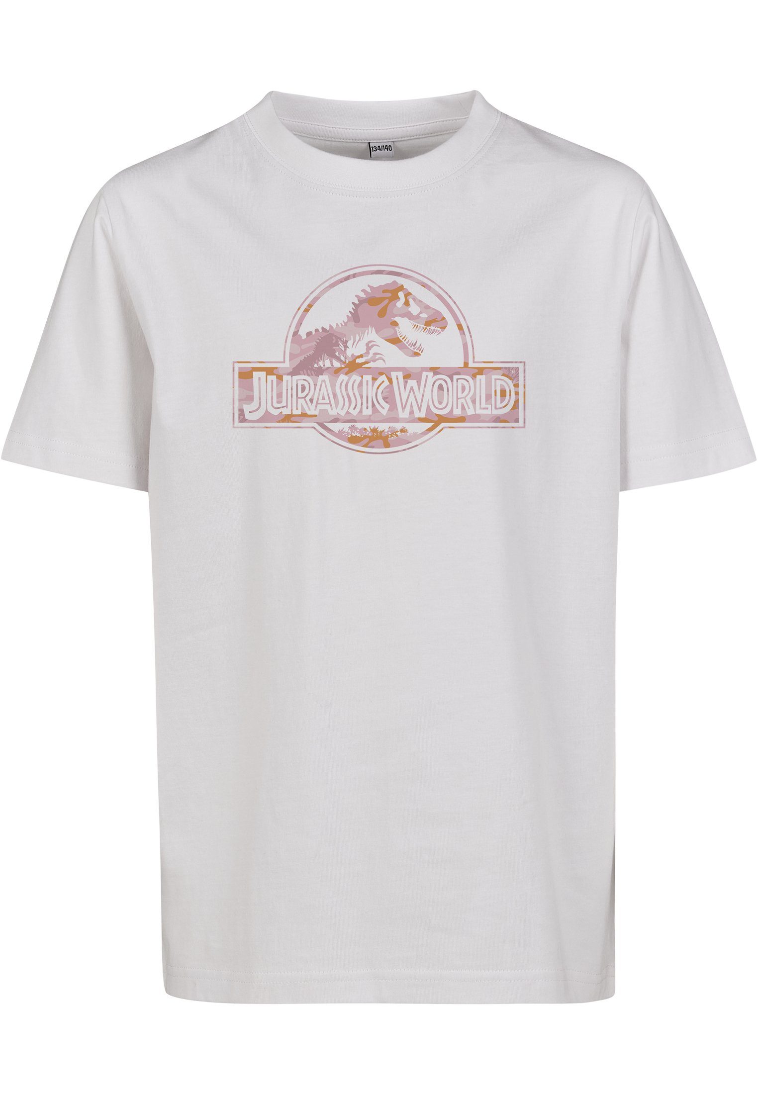 MisterTee Kurzarmshirt Kinder Kids Jurassic World Logo Tee (1-tlg) white