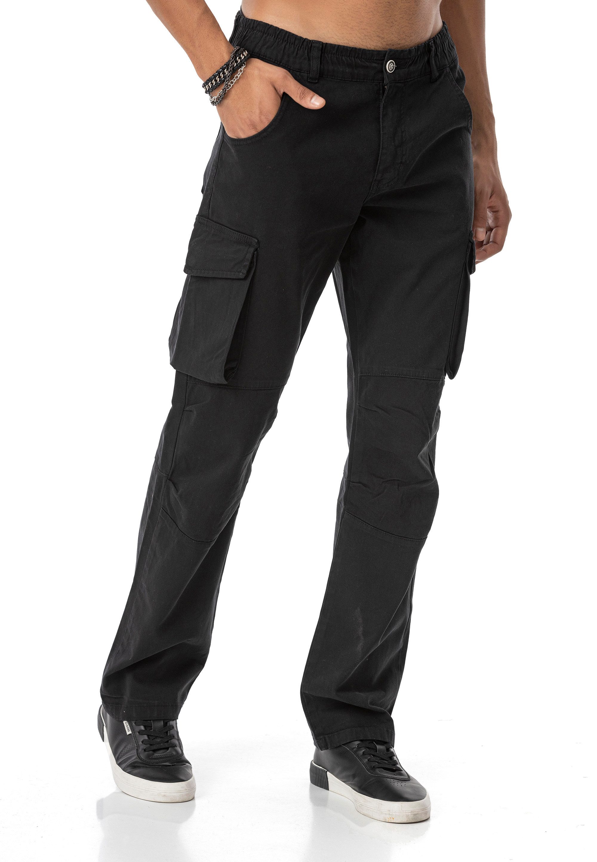 Cargohose by Guns Hose mit elastischem Bund und Seitentaschen