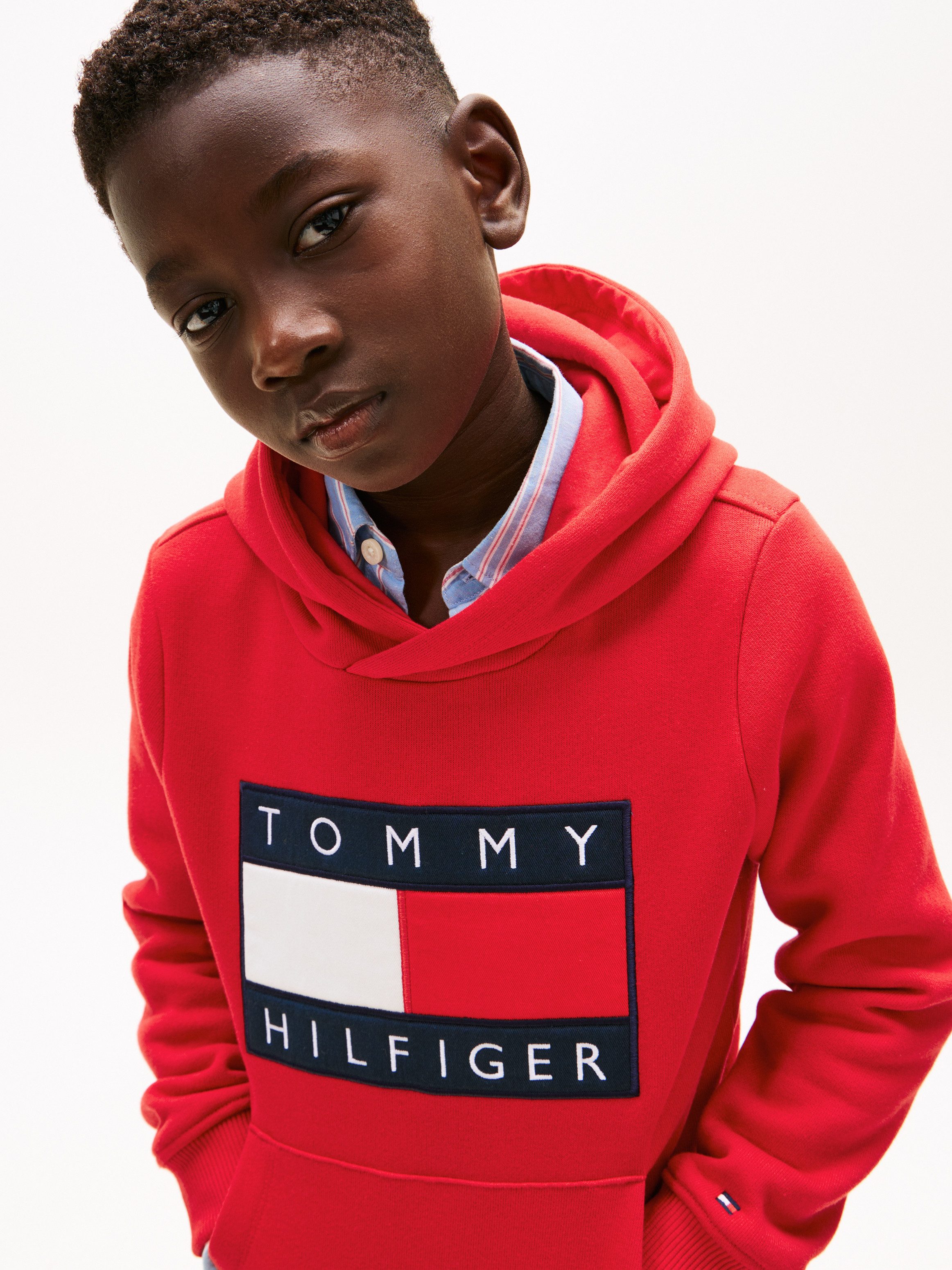 Tommy Hilfiger Kapuzensweatshirt Kinder bis 16 Jahre, mit Kapuze – Bild 4 von 5