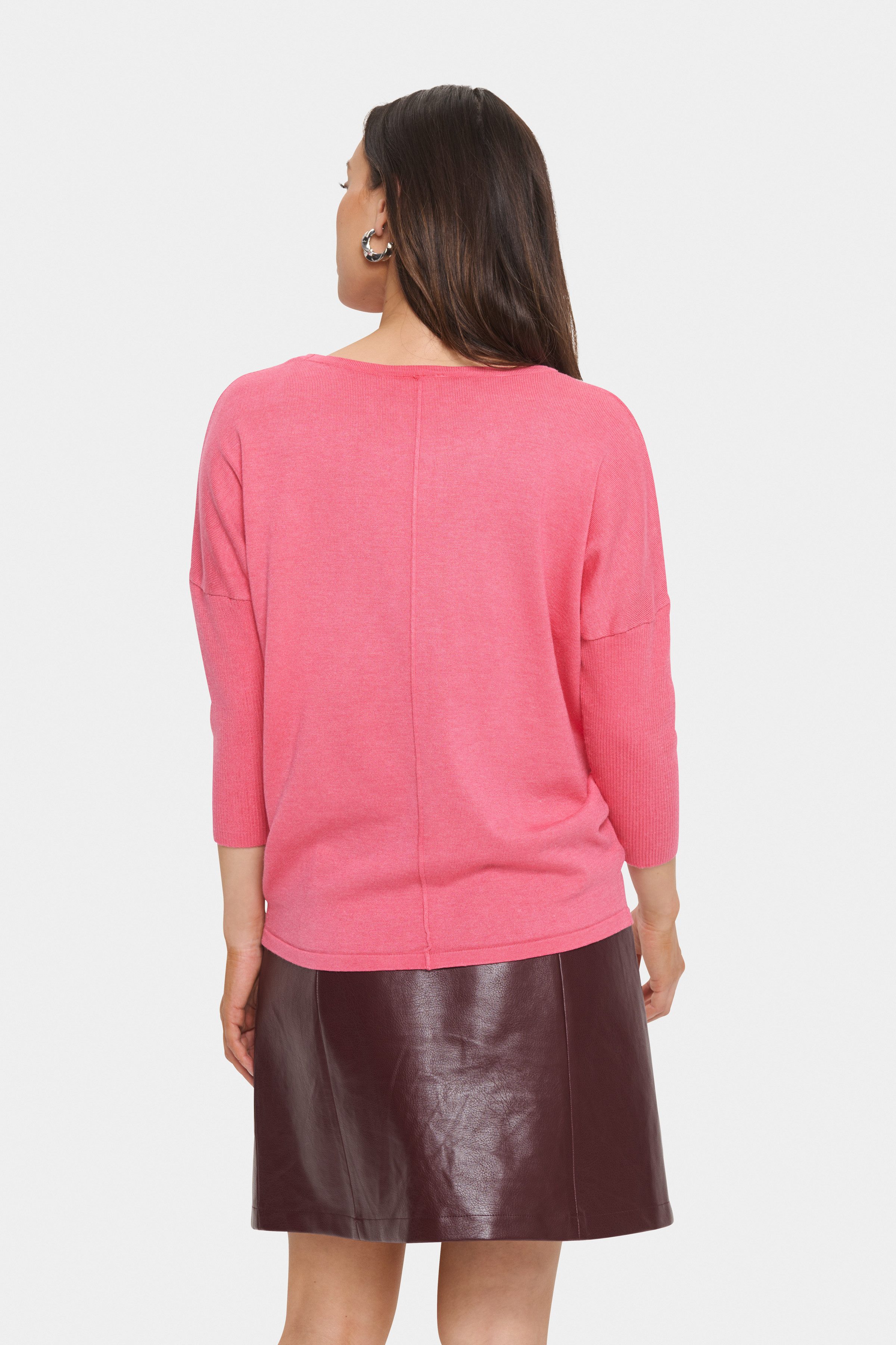 Saint Tropez Rundhalspullover A2561, MilaSZ R-Neck Feinstrick mit Viskose, günstig online kaufen