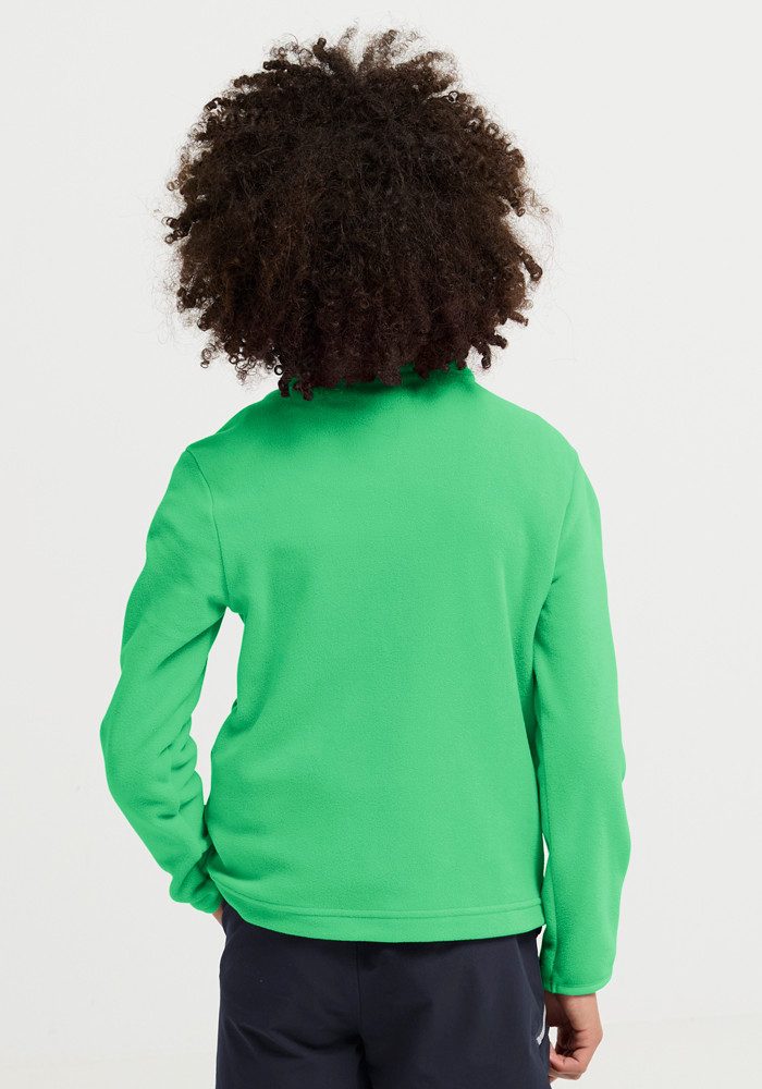 Jack Wolfskin Stehkragenpullover TAUNUS 100 HZ K Kinder-Fleecepullover, Halfzip-Reißverschluss, Stehkragen