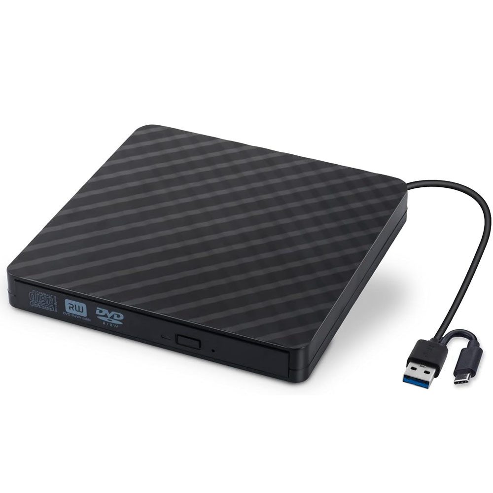 DVD/CD-Laufwerk, USB 3.0 Slim Externes CD/DVD Laufwerk DVD-Brenner