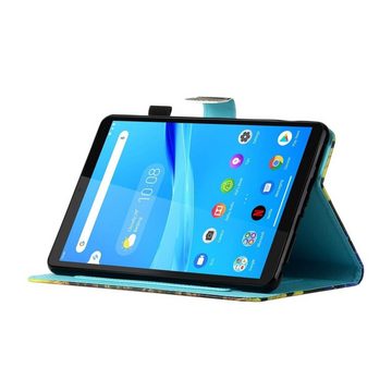 Wigento Tablet-Hülle Für Lenovo Tab M10 Plus 10.3 Zoll X606F Motiv 82 Tablet Tasche Kunst Leder Hülle Etuis