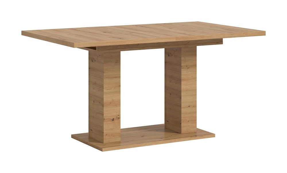xonox.home Esstisch Esstisch Motion ausziehbar Säulengestell Eiche Artisan 150(190)x90, Küchentisch, Eiche Artisan