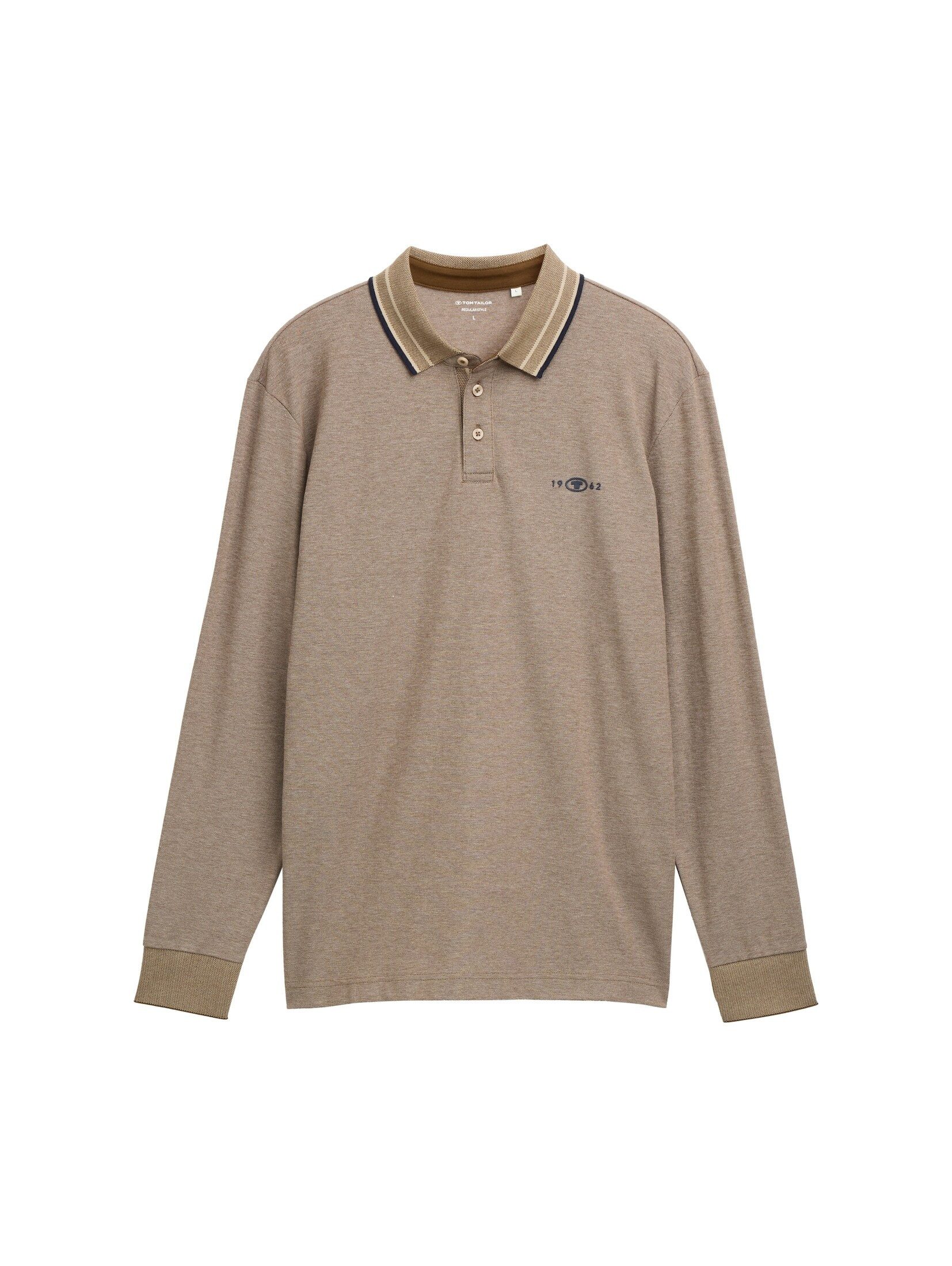 TOM TAILOR Langarm-Poloshirt Langarm Piqué Poloshirt günstig online kaufen