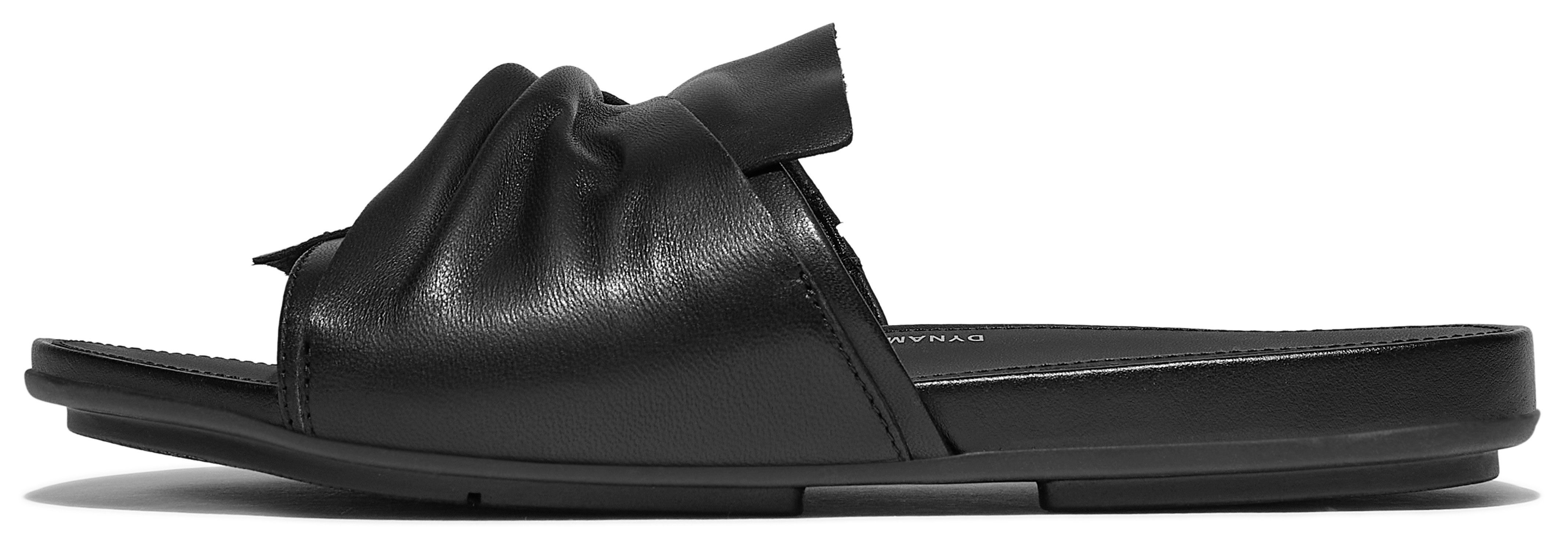 Fitflop GRACIE SOFT-TWIST LEATHER SLIDES Pantolette, günstig online kaufen