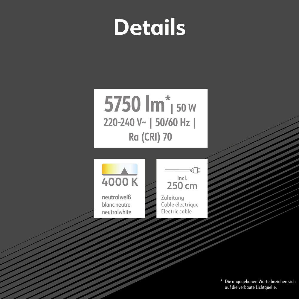 MÜLLER LICHT Baustrahler Müller-Licht Boston LED-Baustrahler 50 W 5750 lm Neutralweiß 216000