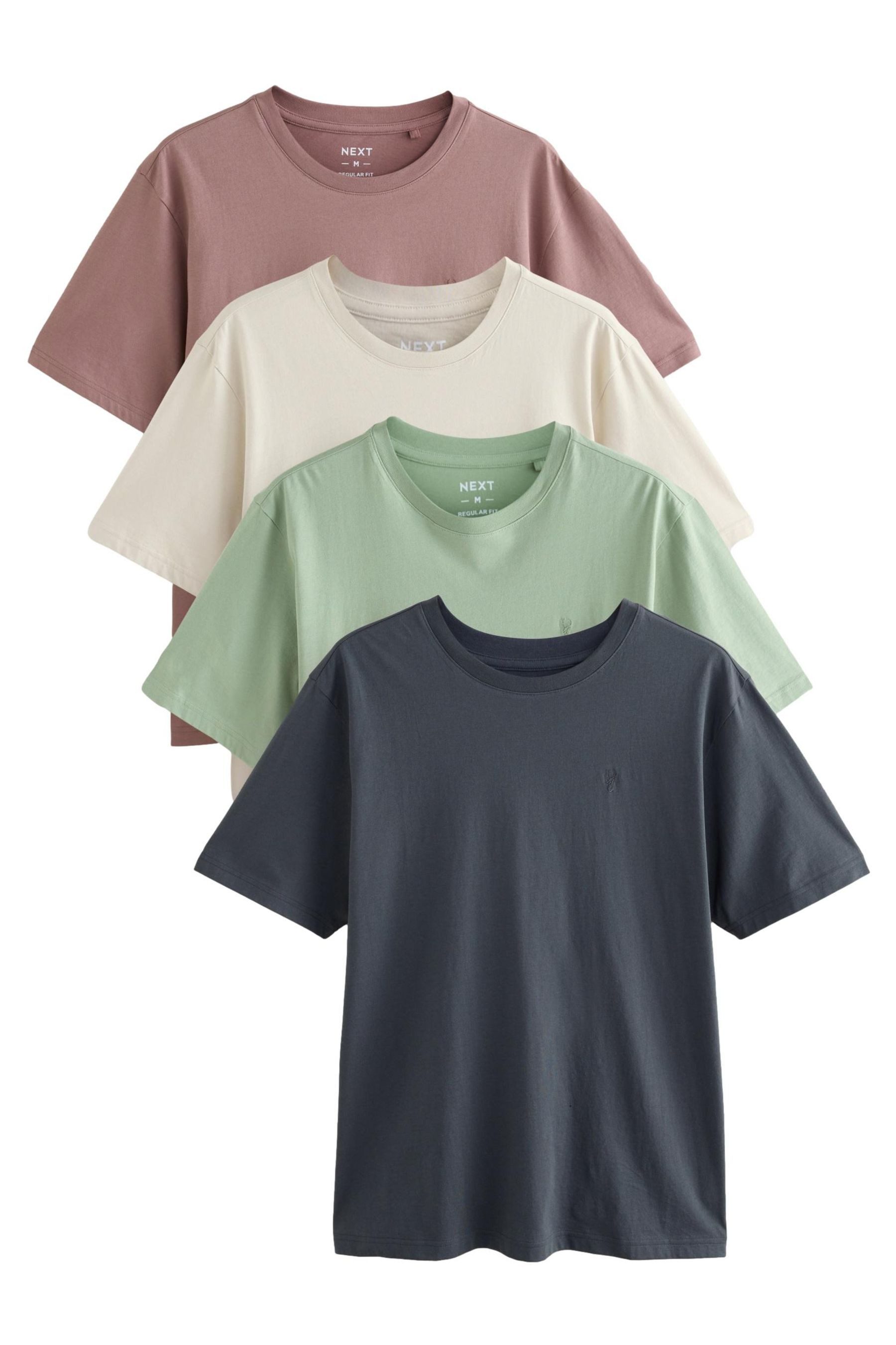 Next T-Shirt Regular Fit T-Shirts, 4er-Pack günstig online kaufen