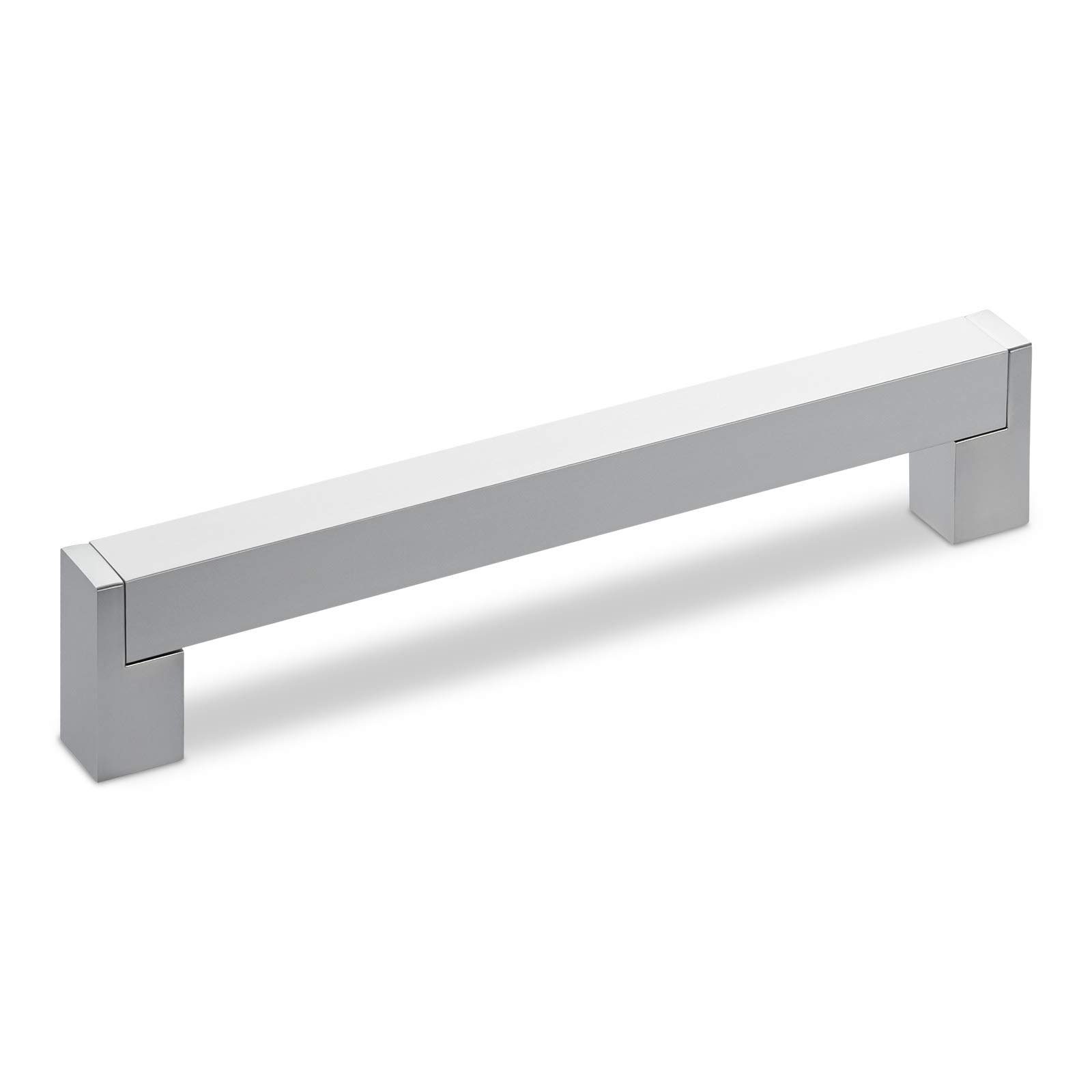 SO-TECH® Möbelgriff Bügelgriff eckig Aluminium BA 128 - 320 mm - incl. Schrauben, Lochabstand 160 mm silber eloxiert - inkl. Schrauben