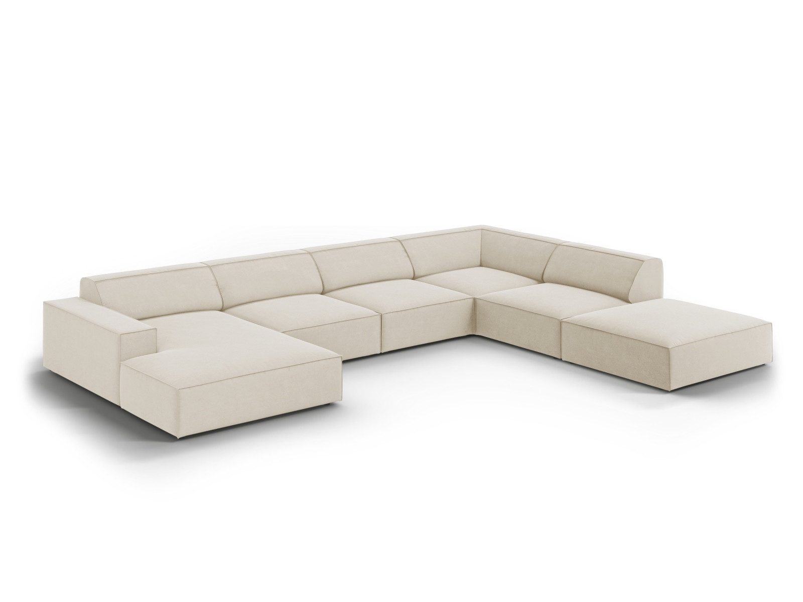 Micadoni Ecksofa Jodie, Panorama 7-Sitzer günstig online kaufen