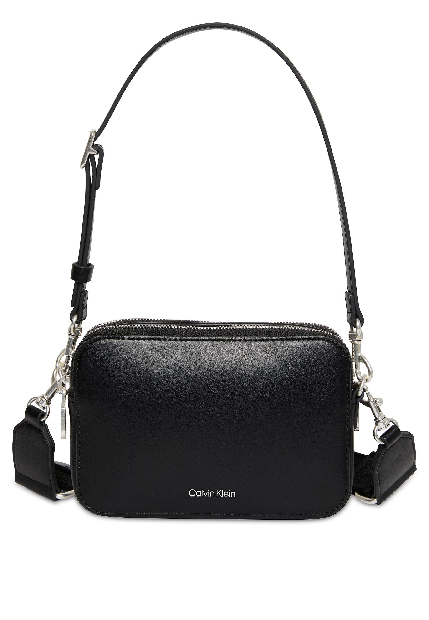Calvin Klein Mini Bag WEBBING DOUBLE STRAP CAMERA BAG, Damen Schultertasche günstig online kaufen