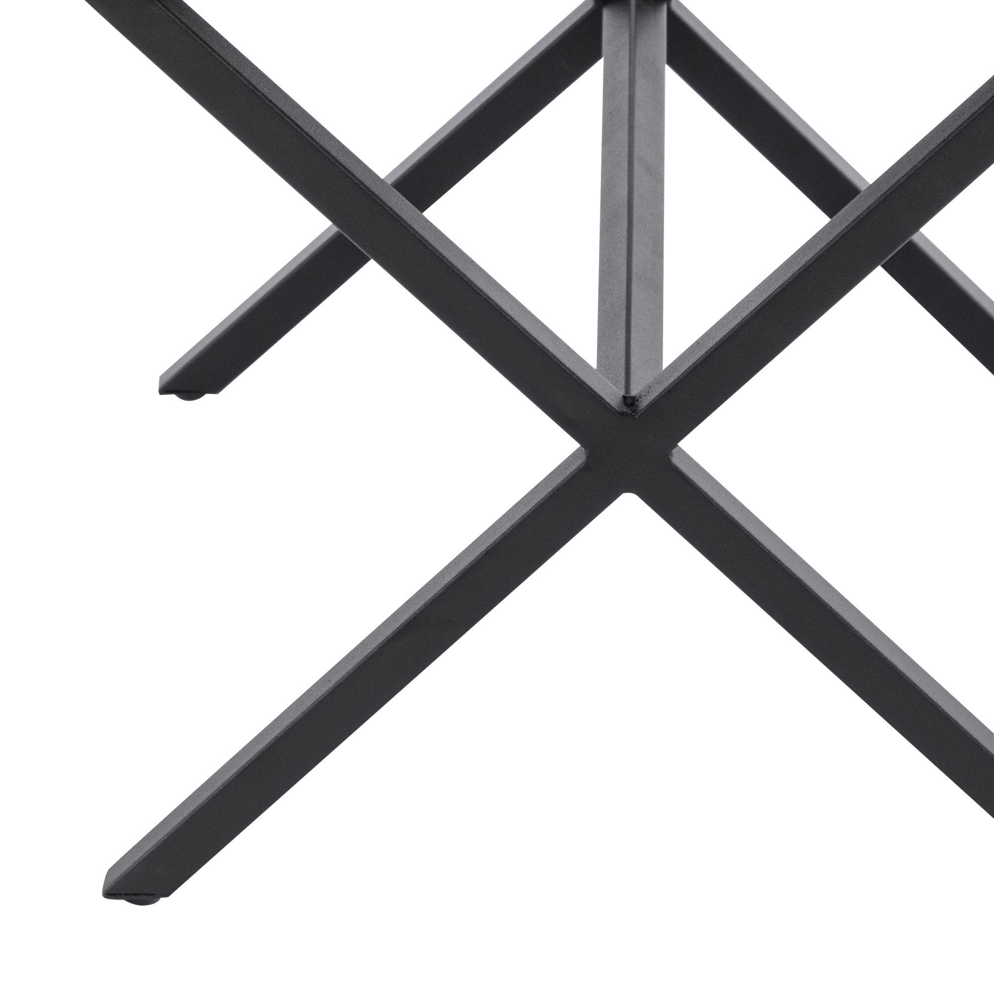 Duhome Bouclé Sitzhocker - 360° Drehbarer Ottoman Haferfarbe 44cm