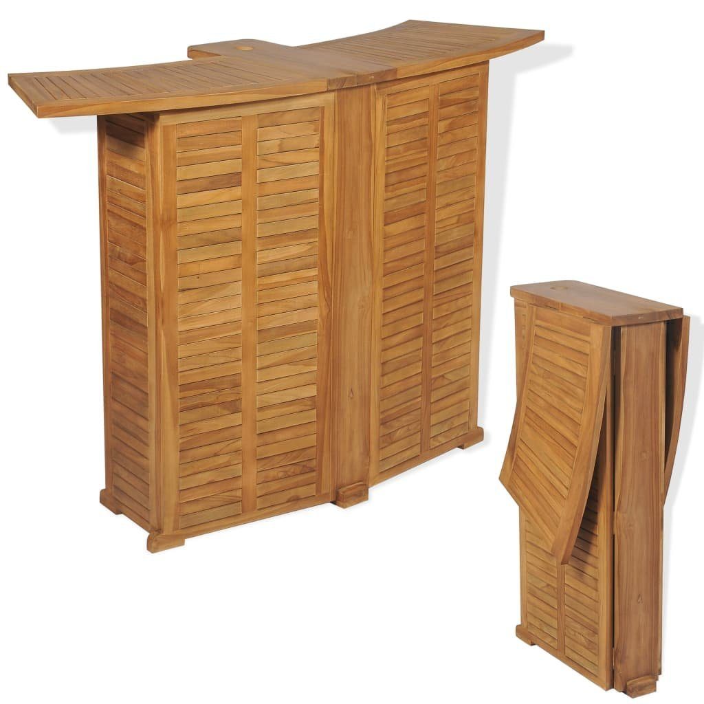 furnicato Bar-Set Stylisches Naturholz 155 x 53 x 105 cm Braun
