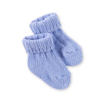 Hofbrucker seit 1948 Haussocken Baby Socken Kaschmir Himmelblau 0 - 6 Monate