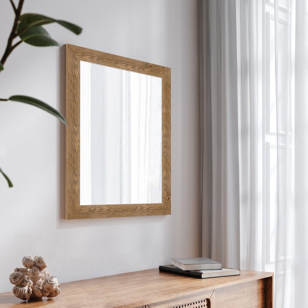 H780, WANDStyle Wandspiegel aus Massivholz Modern im Eiche-Optik, Stil