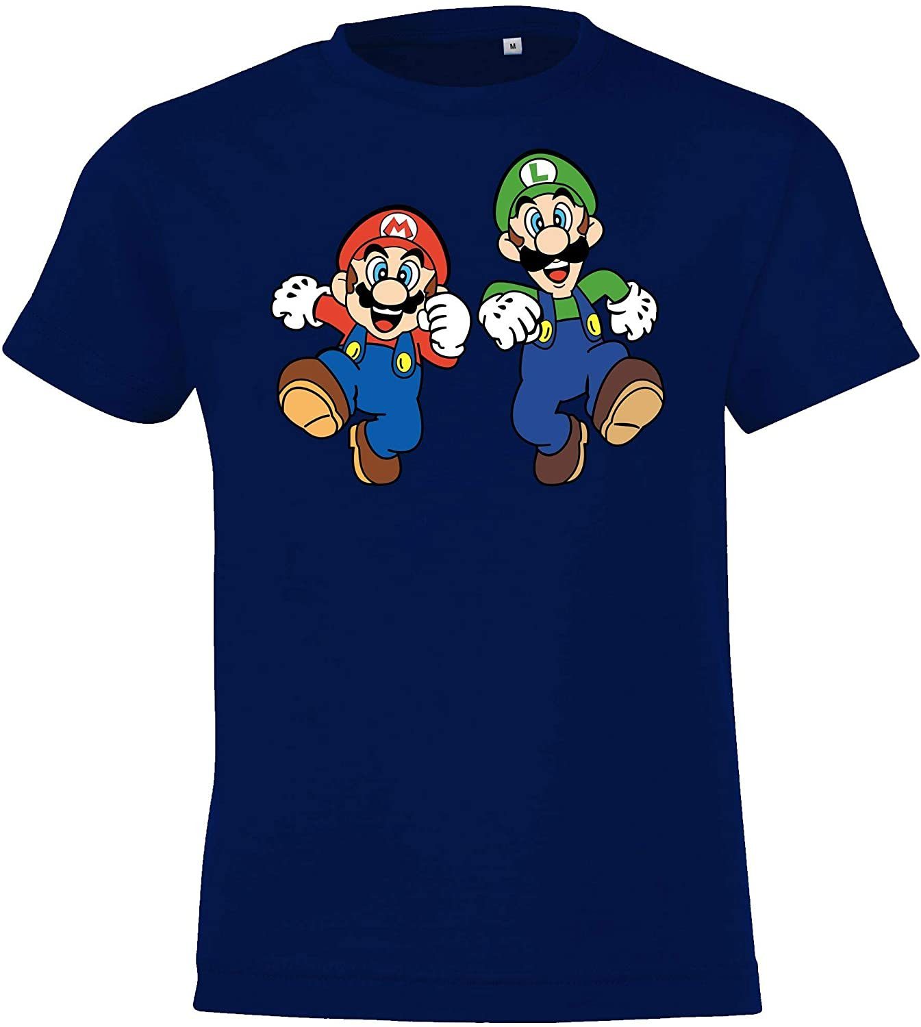 Youth Designz T-Shirt Kinder Baby T-Shirt Mario & Luigi mit modischem Print Navyblau