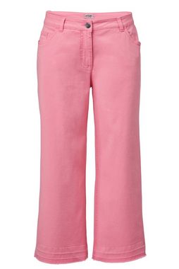 Angel of Style Culotte Jeans-Culotte Regular Fit weiter Fransensaum