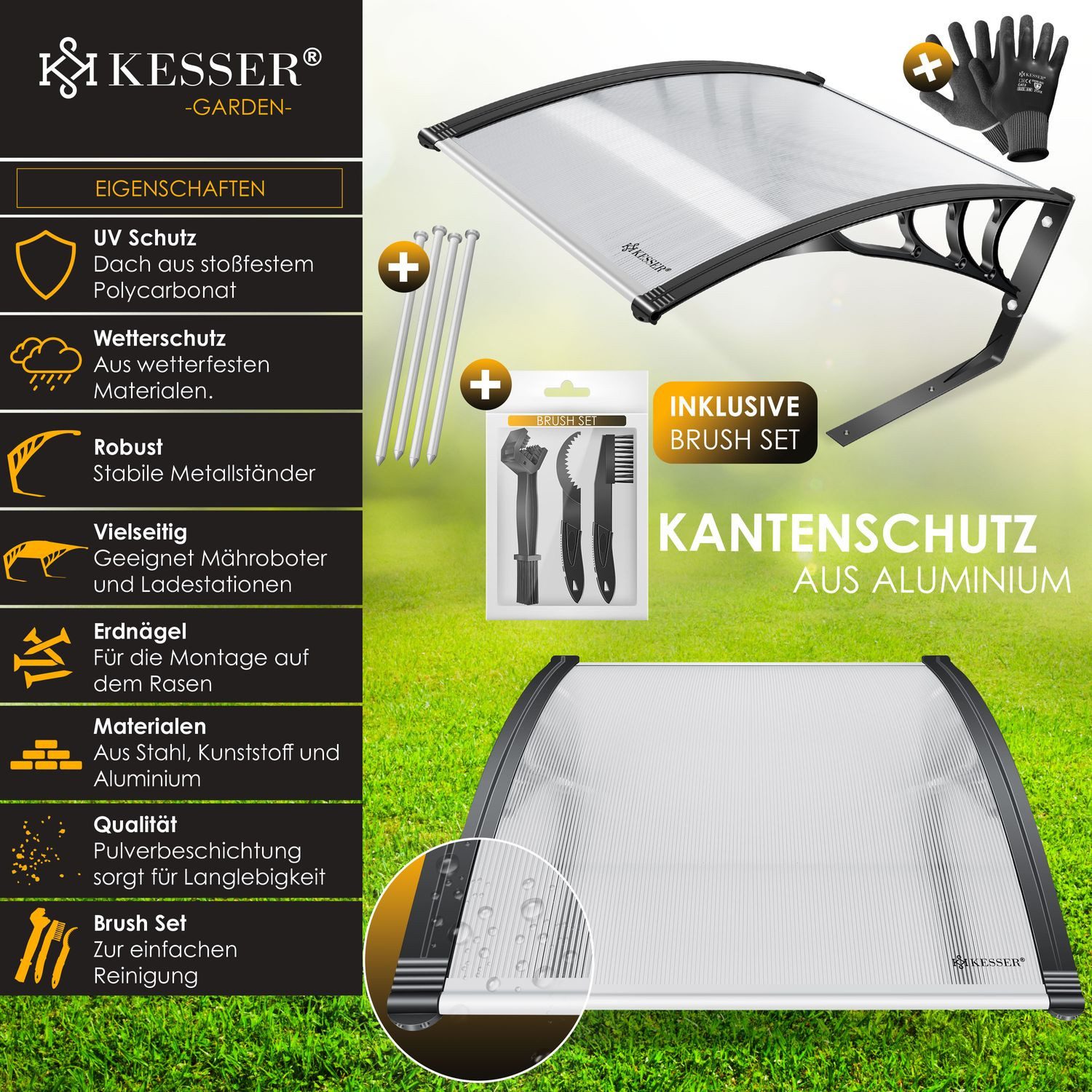 KESSER Mähroboter-Garage, Mähroboter Garage Dach Carport günstig online kaufen