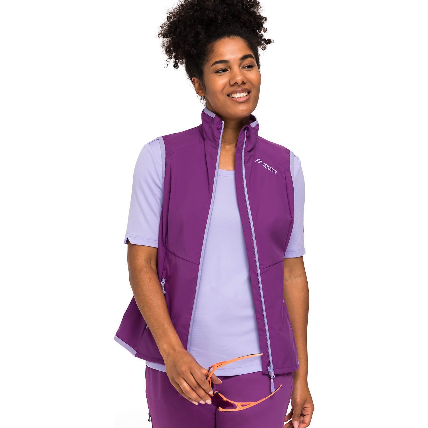 Maier Weste Brims Violett Sports Softshelljacke