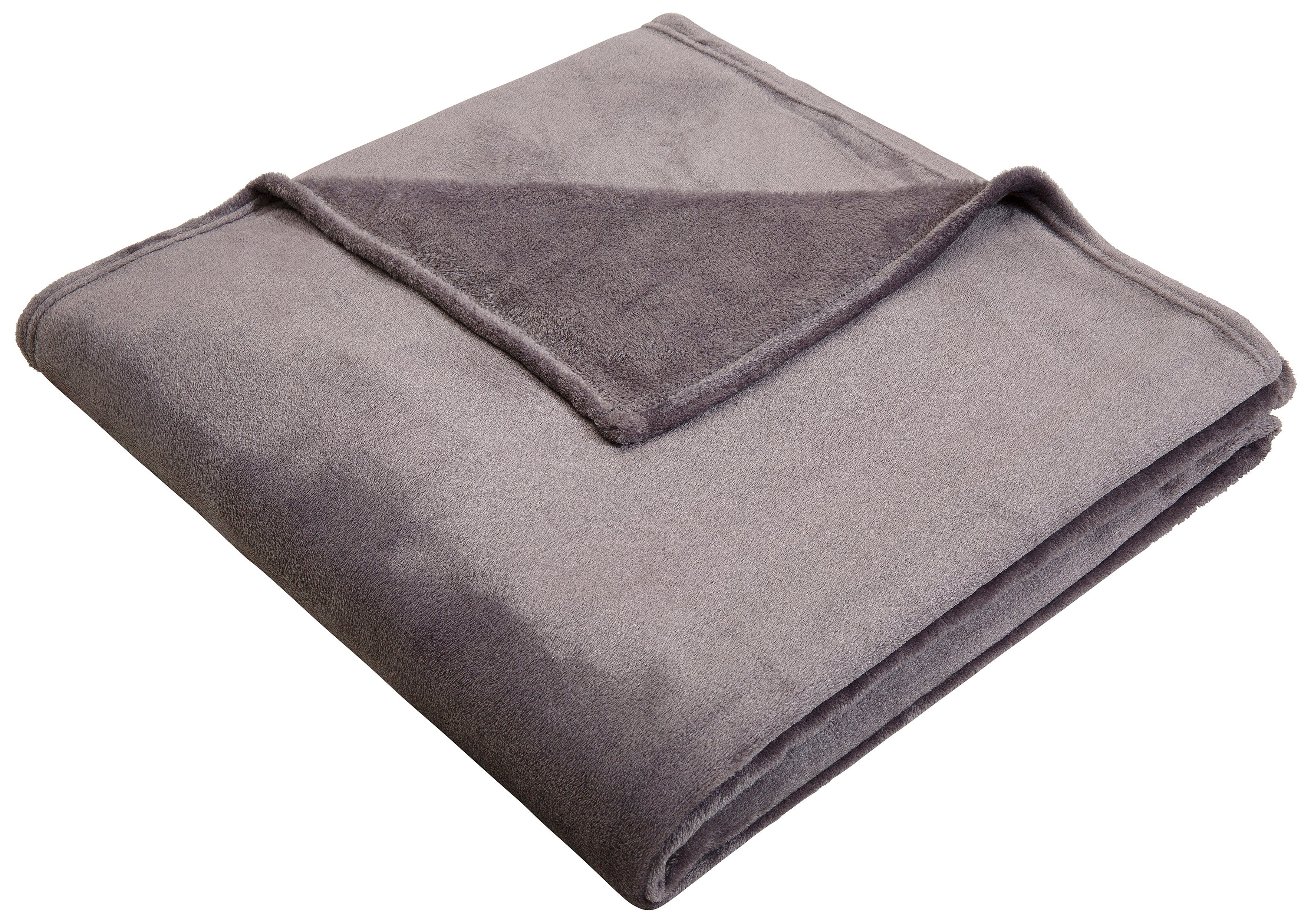 Wohndecke my Kuscheldecke Jil, anthrazit super home, aus Kuschelfleece, weichem