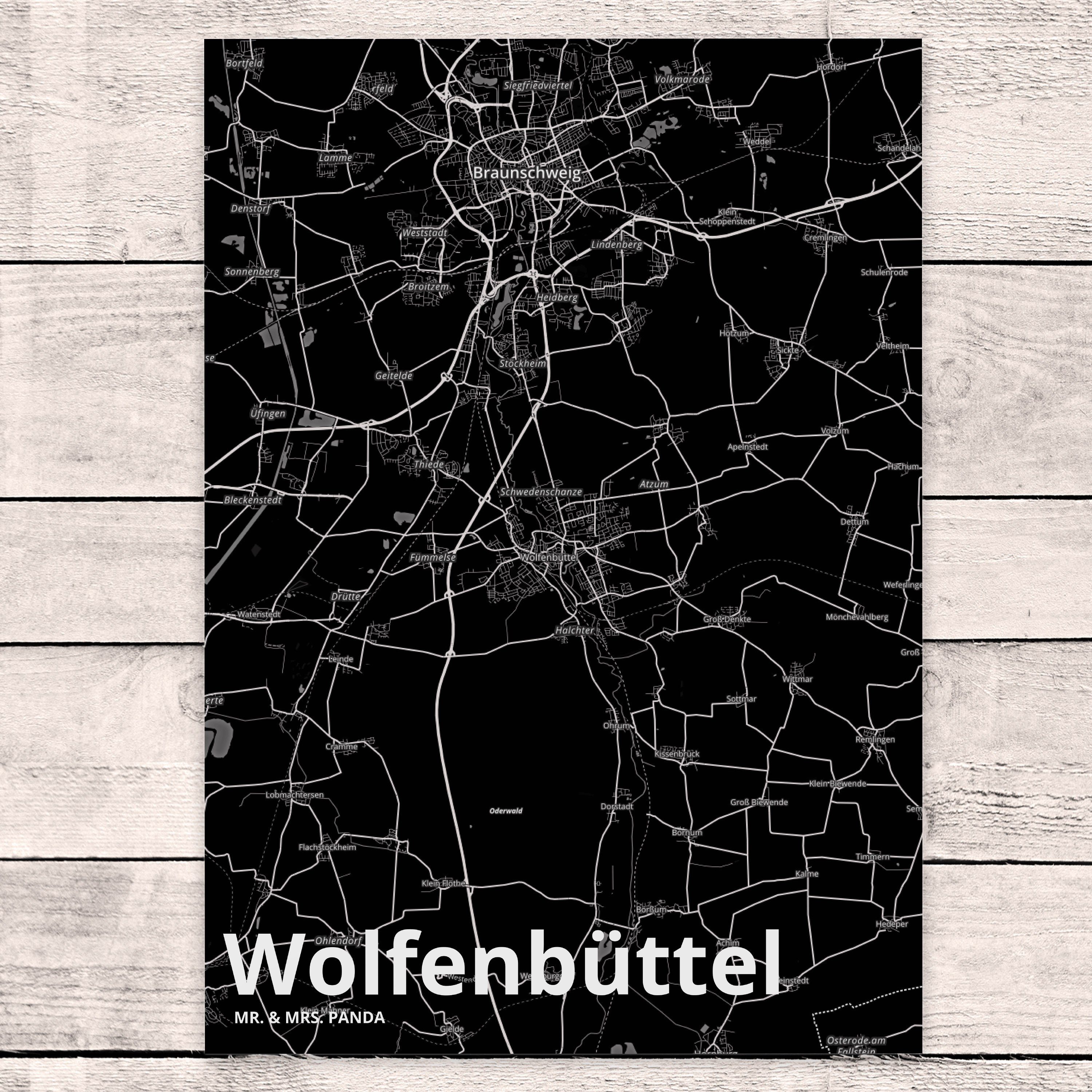 Wolfenbüttel Geburts Ansichtskarte, - Stadt, Geschenkkarte, Mrs. Panda Postkarte Mr. & Geschenk,