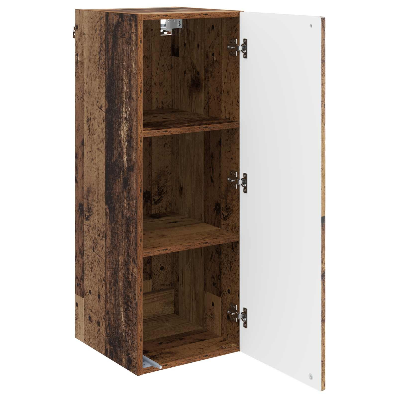 vidaXL Schranksystem Wandschrank 33 x 34,5 x 90 cm Holzwerkstoff Altholz (1-St)
