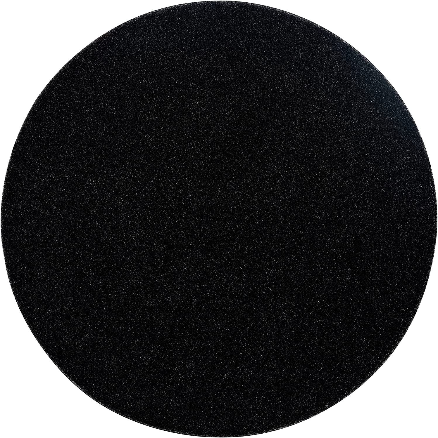 Jimri Teppich Lotus Wohnzimmer Teppich Einfarbig Kurzflor Läufer Uni, Rund, günstig online kaufen