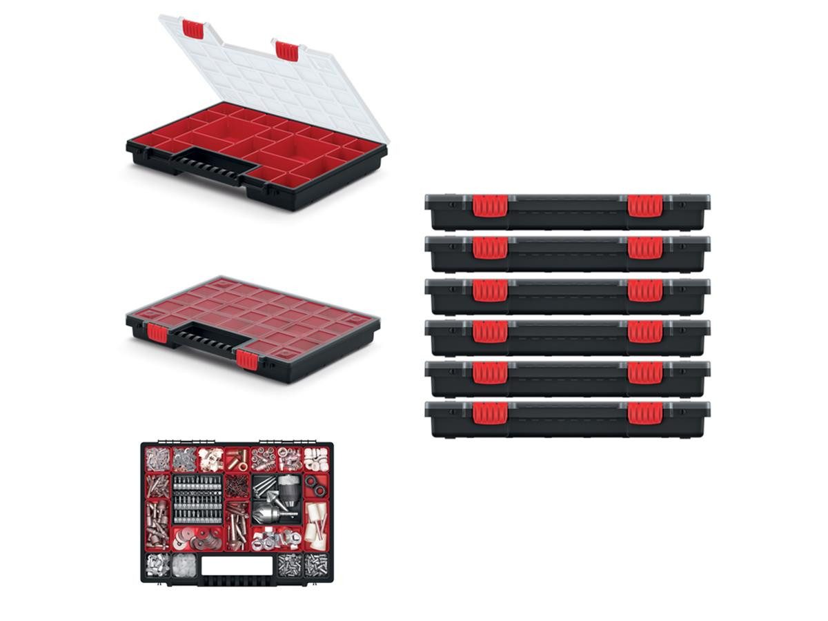 Kistenberg Werkzeugbox Nors Organiser NORB40 (39,9 x 30,3 x 5 cm, 6 St., 6er-Set)
