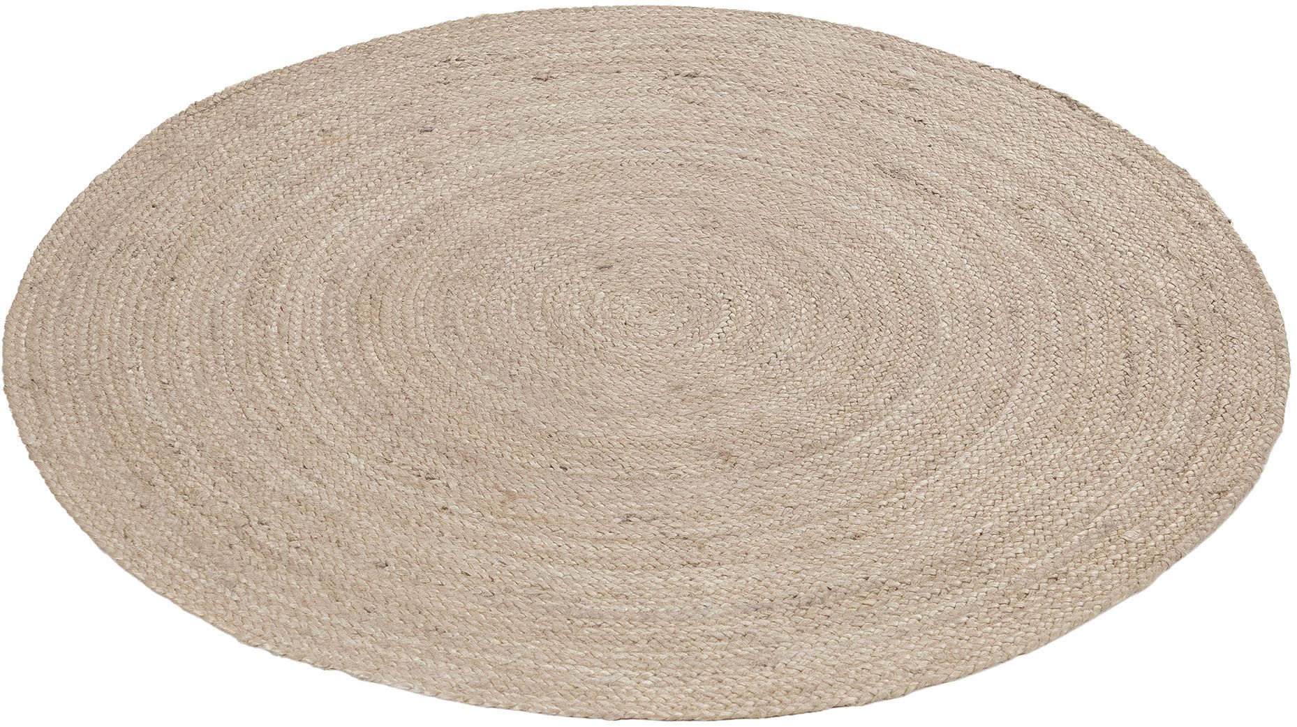 carpetfine Teppich Nele Juteteppich Naturfaser, rund, günstig online kaufen