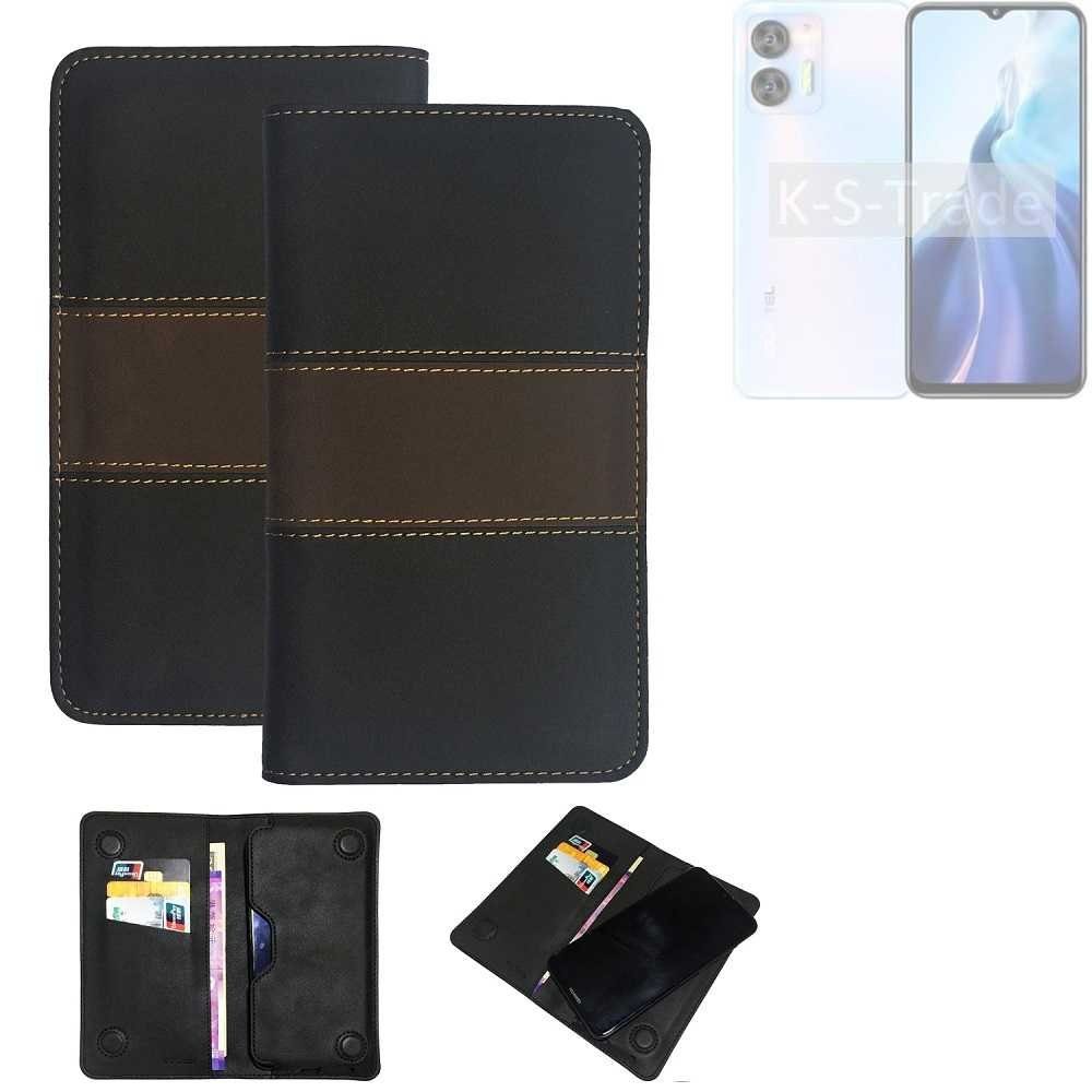K-S-Trade Handyhülle für Oukitel C36, Hülle Handyhülle Schutzhülle Walletcase Bookstyle Tasche Schutz