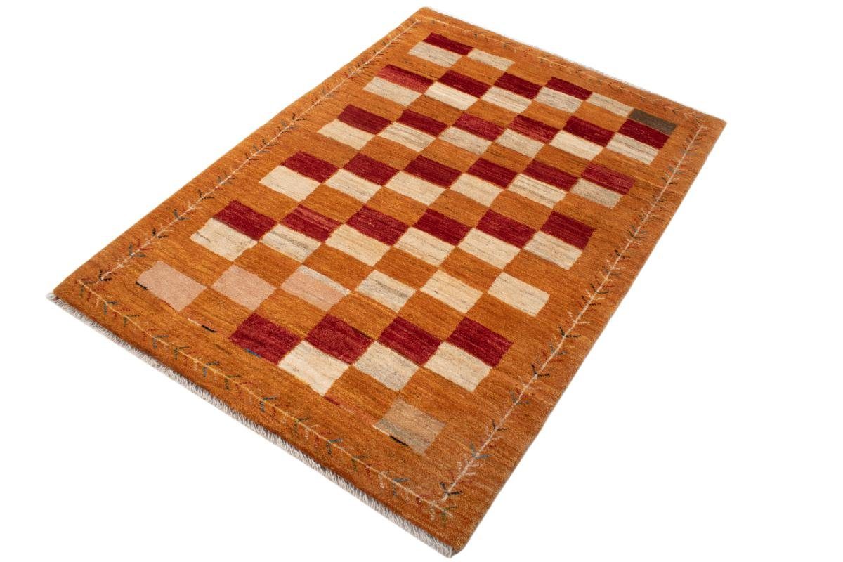 Höhe: rechteckig, Trading, Handgeknüpfter 5 mm Perser Gabbeh Kashkuli Nain 104x147 Orientteppich Moderner Orientteppich,