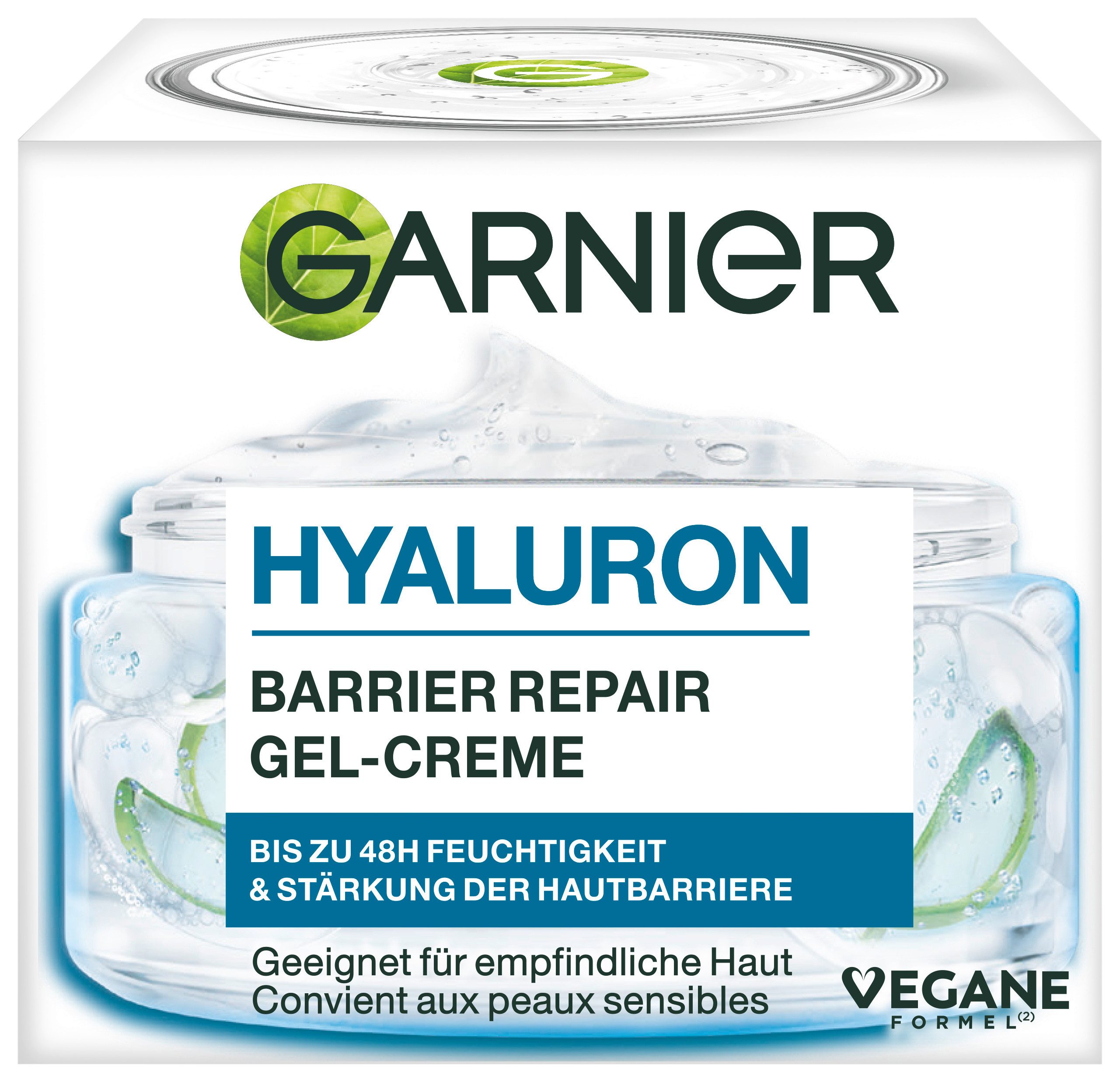 GARNIER Gesichtsgel HYALURON BARRIER REPAIR GEL-CREME, feuchtigkeitsspendend, schützt und pflegt