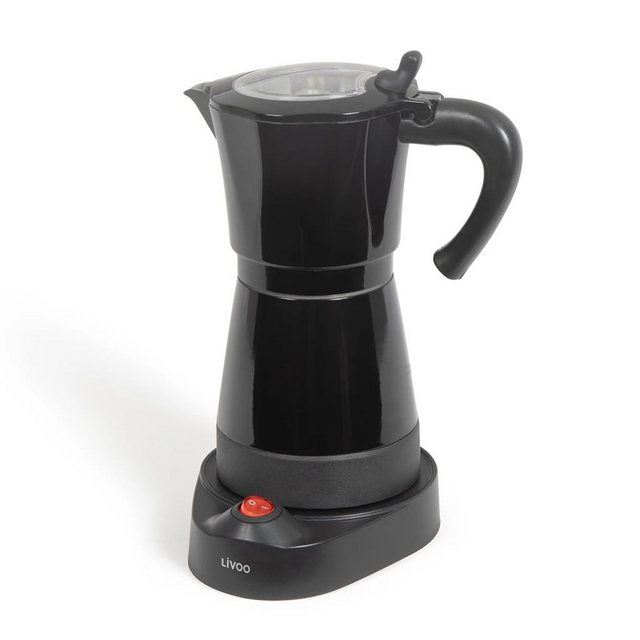 LIVOO Filterkaffeemaschine Elektrische Kaffeemaschine Mokka 0,3 L 480 W Schwarz