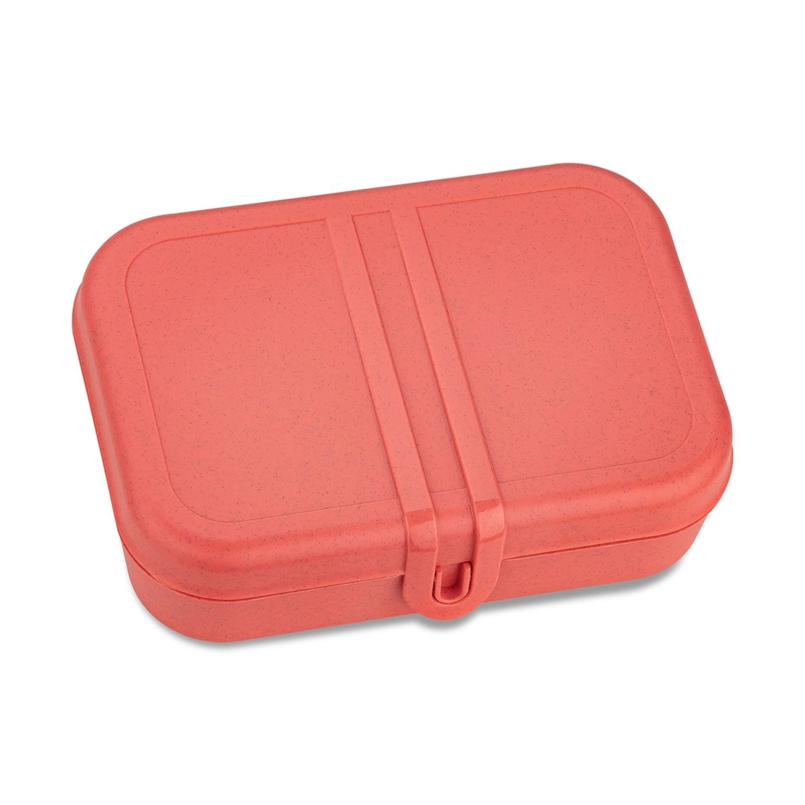 KOZIOL Lunchbox Lunchbox mit Trennsteg PASCAL L, Kunststoff, (Stück, 1-tlg), Brotdose Kunststoff Koralle