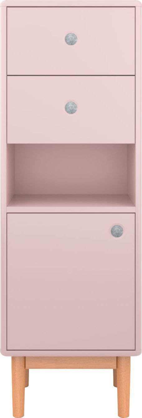 & Tür Schubladen, Unterschrank Push-to-Open, Füße 1 mit COLOR 40 Eiche, 2 TAILOR TOM cm mit rose Breite BATH HOME