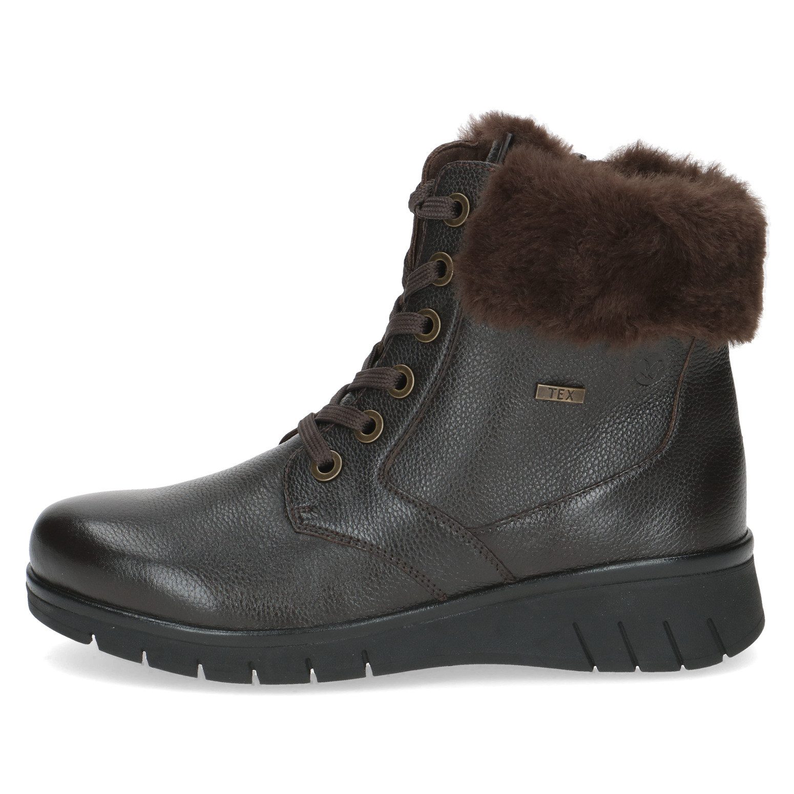 Caprice Winterboots, Keilabsatz, Schnürboots, Schnürstiefelette in Weite H (sehr weit)