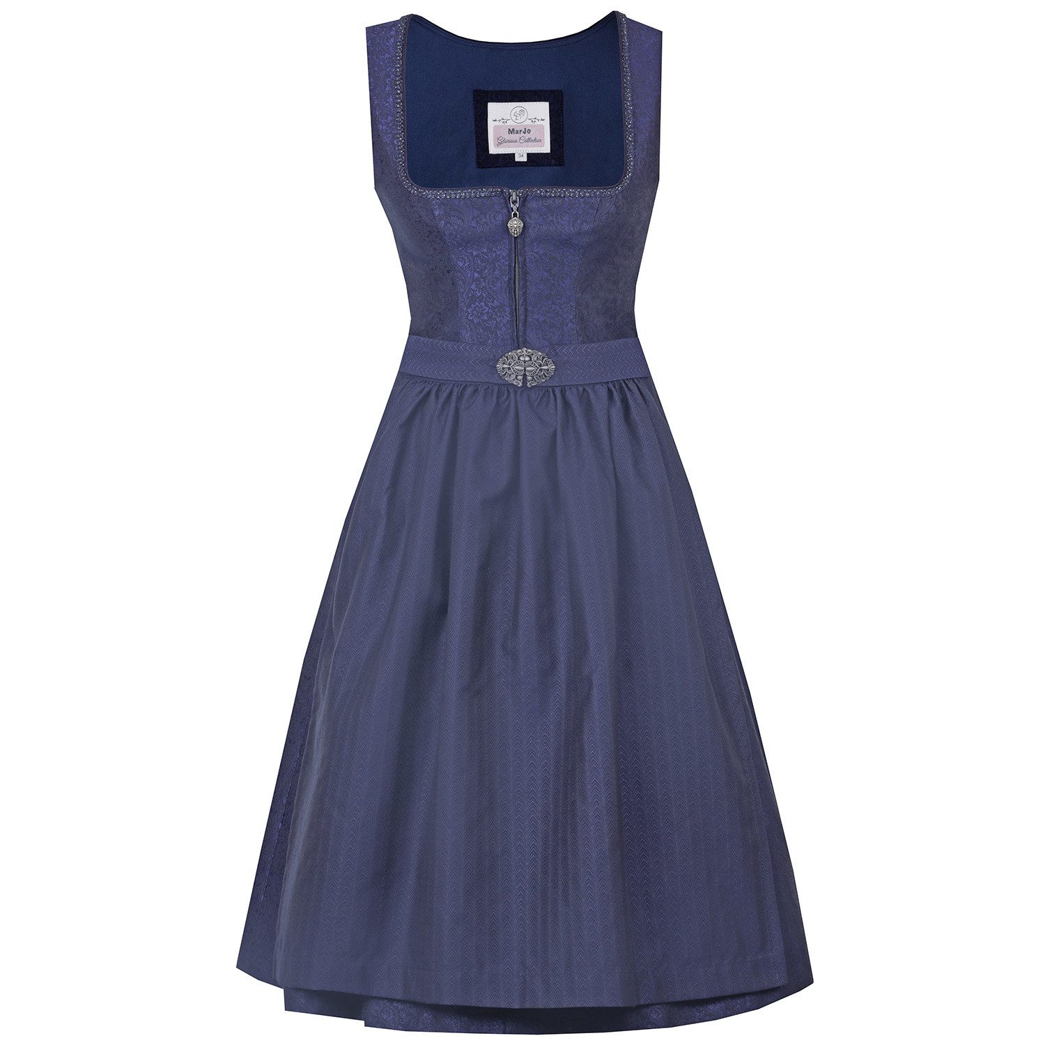 MarJo Dirndl 'Seßlach' 920265, Marine 65cm günstig online kaufen