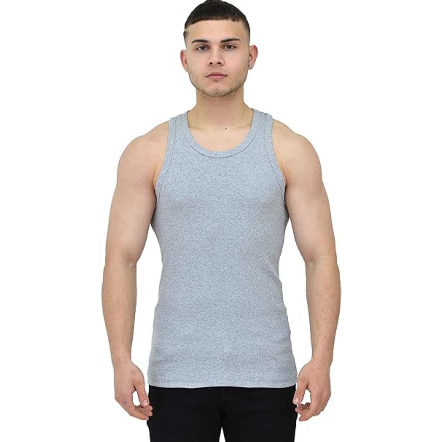 Megaman Jeans Muskelshirt Herren Muskelshirt Sport Tank Top Gym Training Fitness T-Shirt