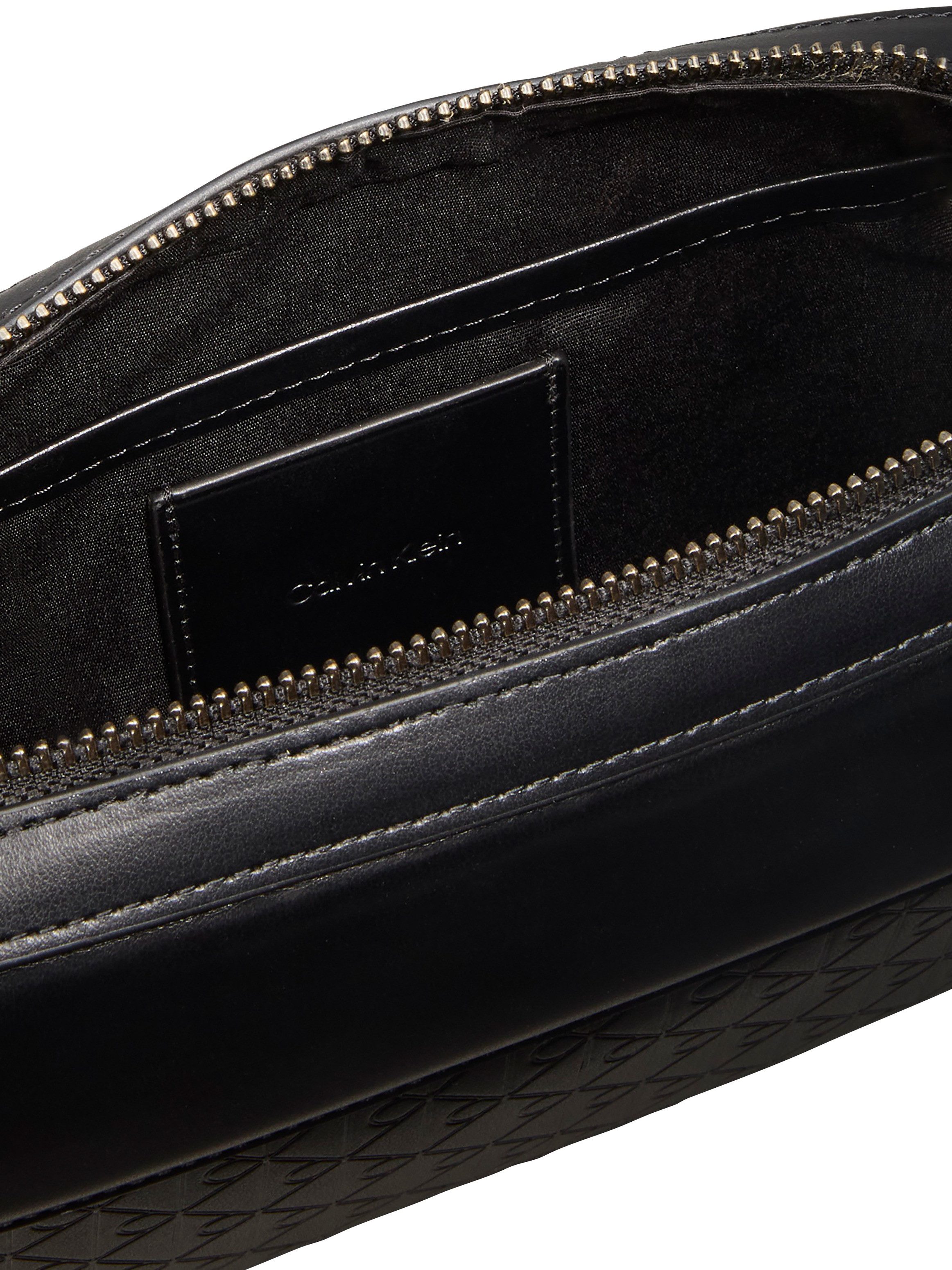 Calvin Klein Kulturbeutel REFINED EMBLEM MIX POUCH W/ HAND, Unisex MiniBag, Hygienebeutel mit stylischer CK-Logoprägung – Bild 4 von 4