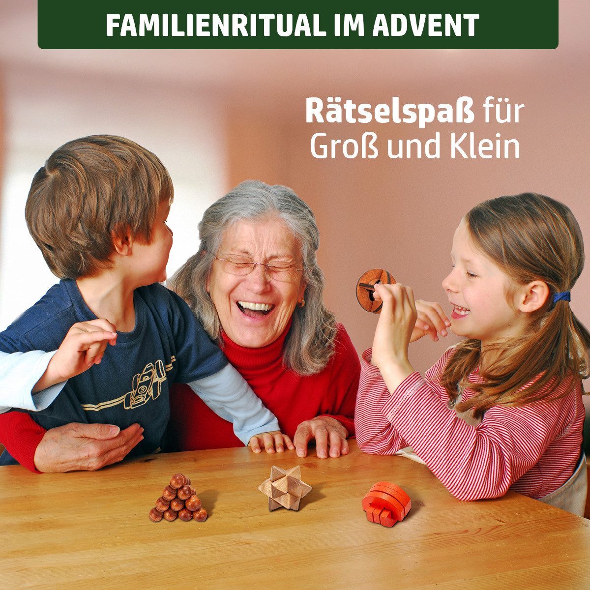 BRAST Adventskalender Knobel & Mini-Spiele Duftkerzen Werkzeug-Set oder Garten-Utensilien (7 Varianten zur Auswahl, 24-tlg), hochwertige Knobelspiele aus Holz f – Bild 4 von 5