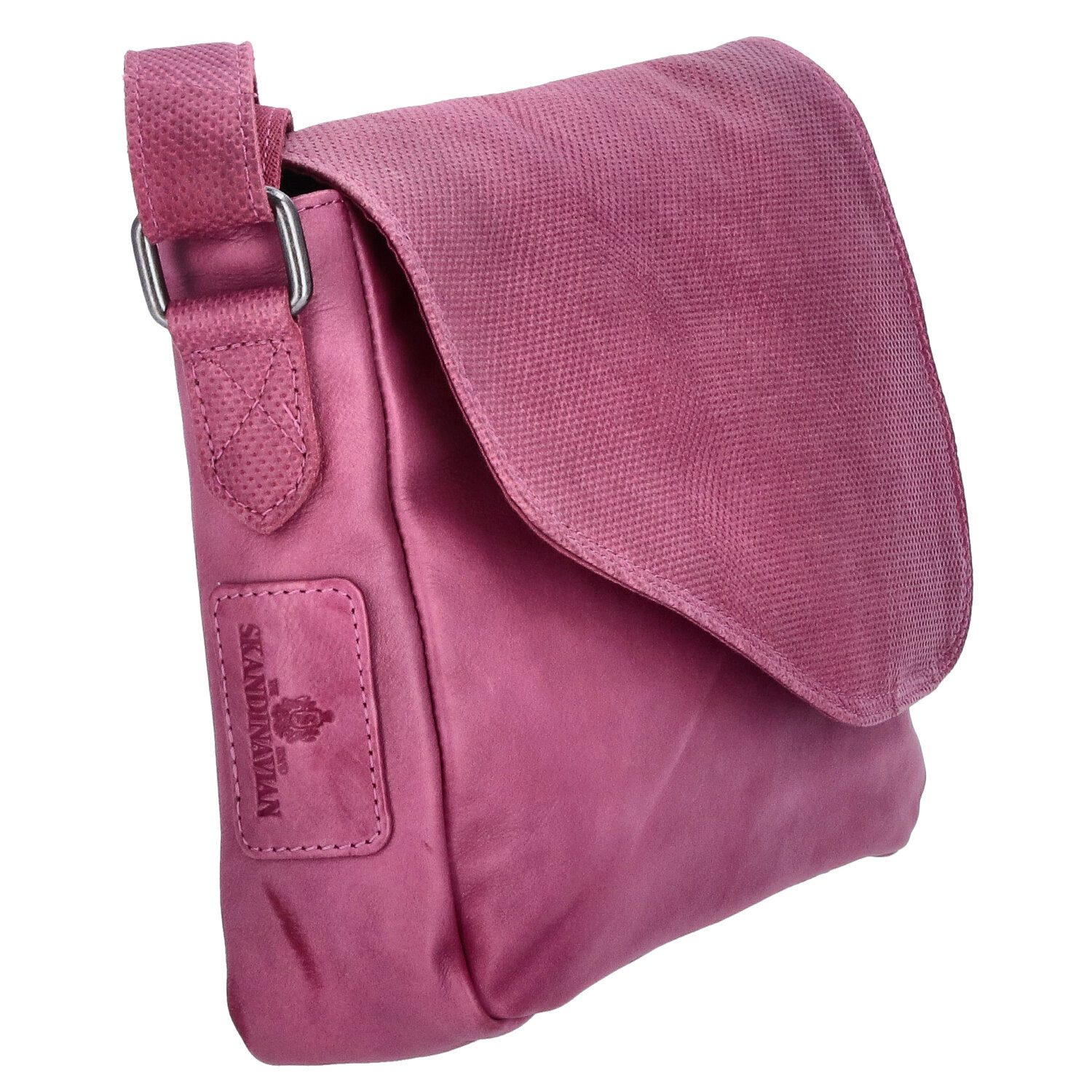 The Skandinavian Brand Umhängetasche The Skandinavian Brand Damen Leder Umhängetasche Purple (1-tlg)