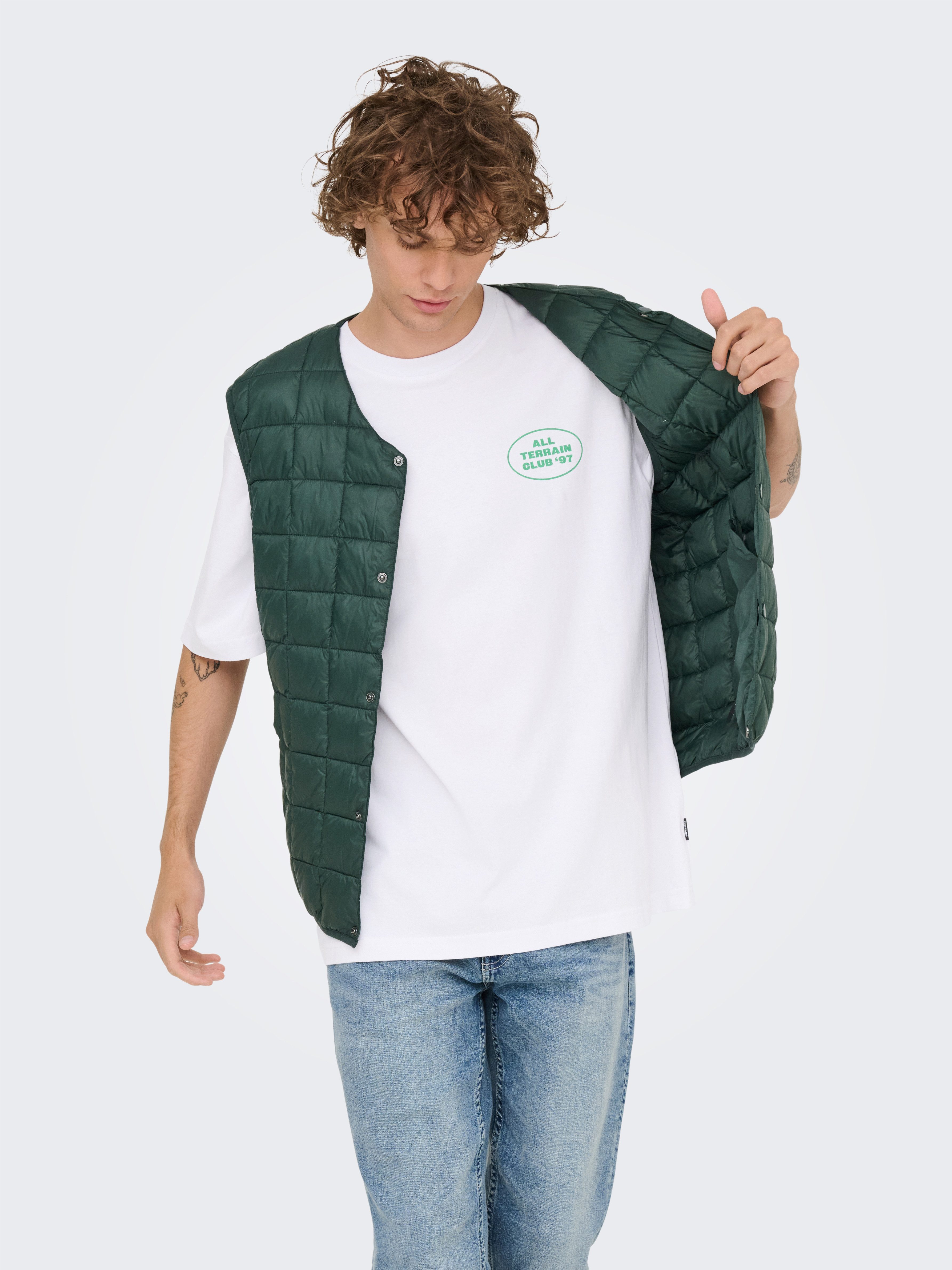 ONLY & SONS T-Shirt ONSNATHAN RLX SS TEE NOOS Baumwolle, relaxed fit