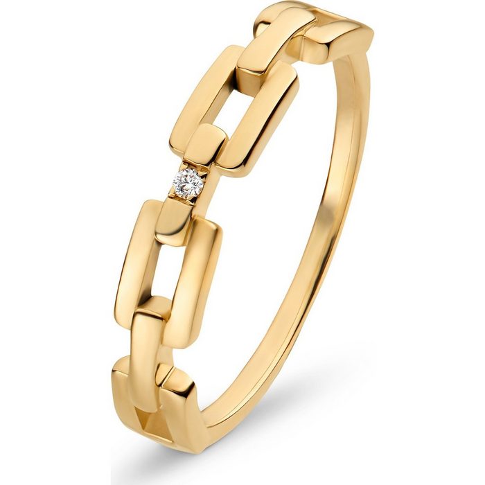 CHRIST Diamantring CHRIST Damen-Damenring 375er Gelbgold Diamant