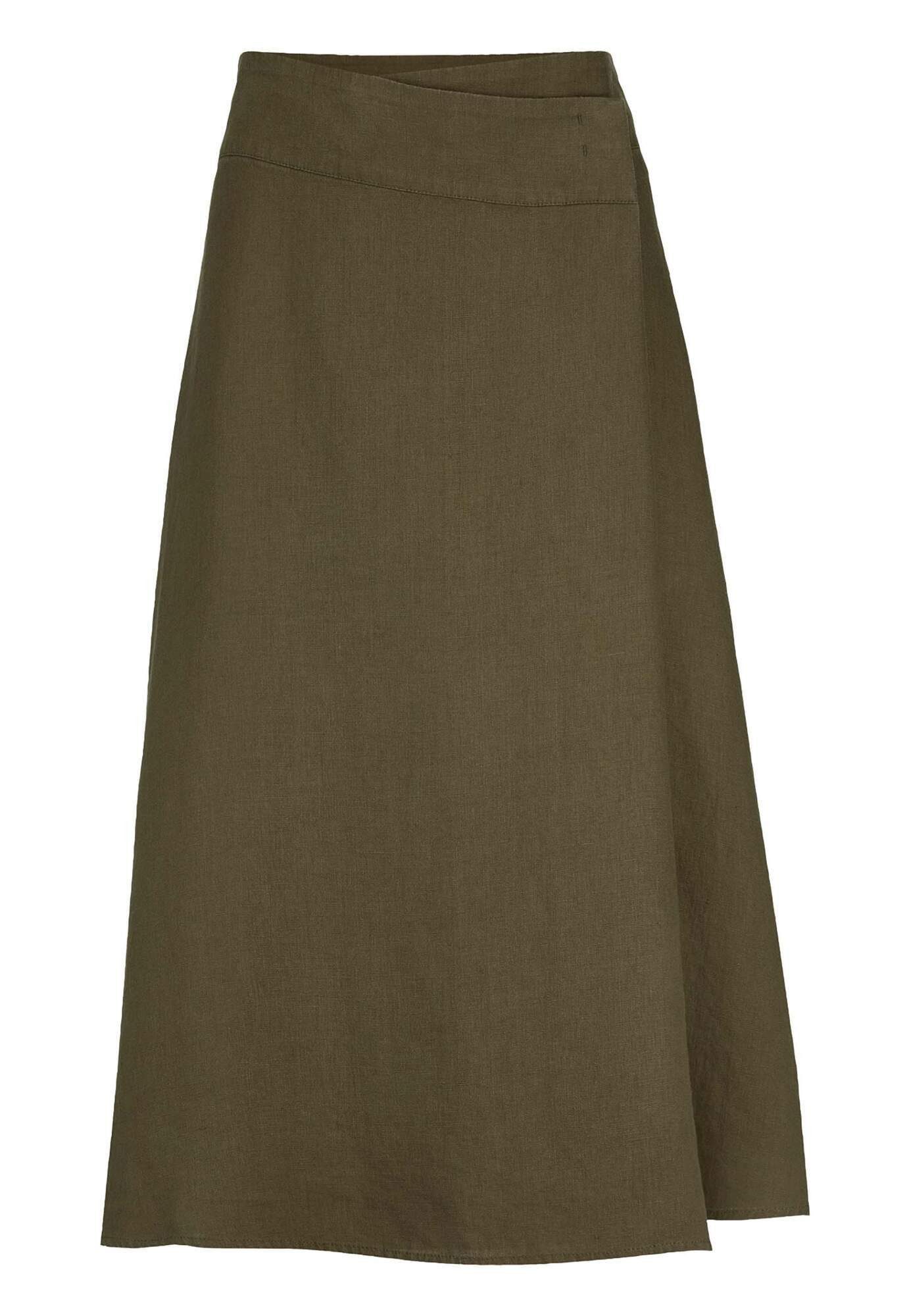 Hessnatur Midirock Regular aus reinem Leinen (1-tlg)