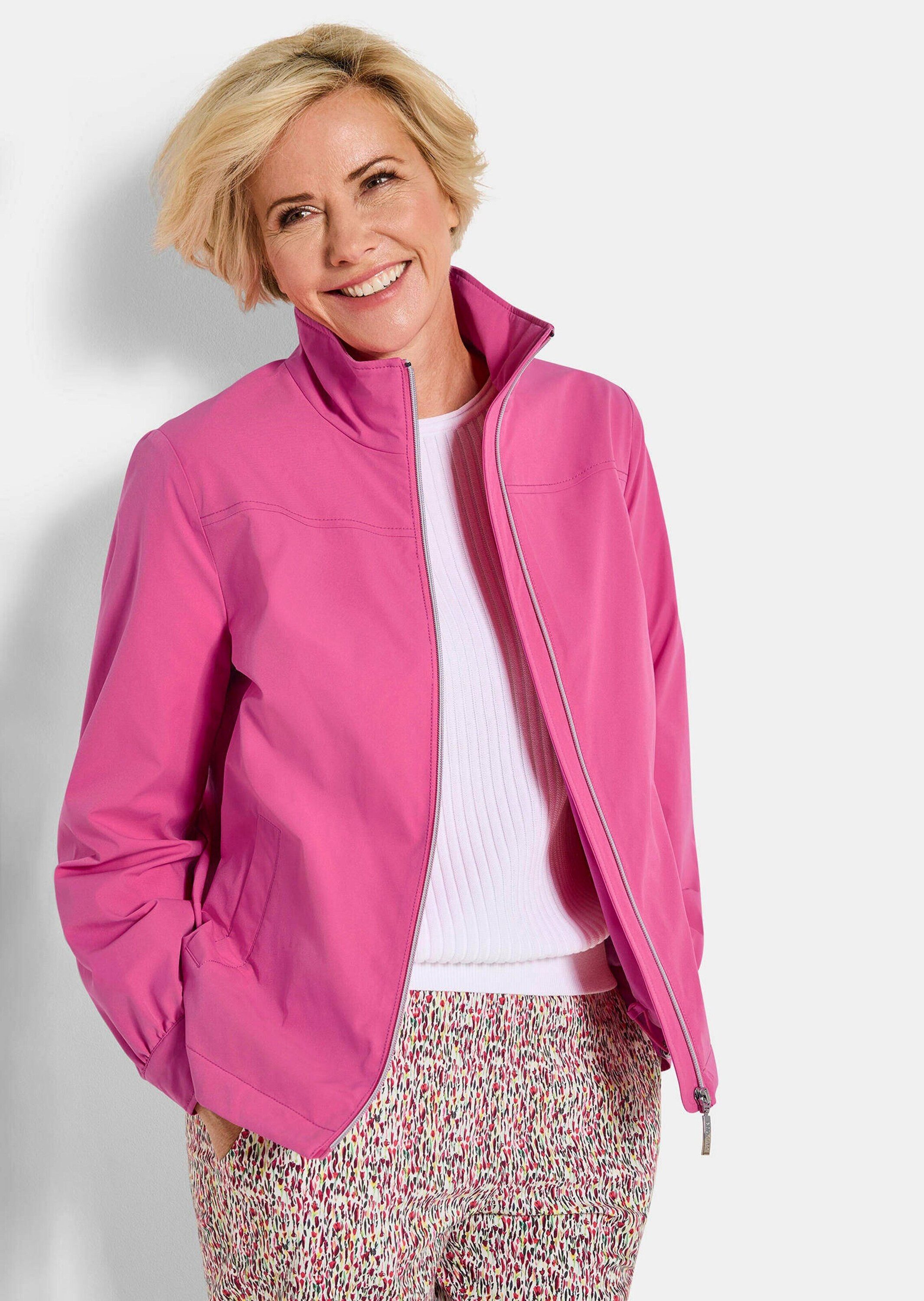GOLDNER Allwetterjacke Moderne Freizeitjacke mit Reißverschluss Stehkragenjacke mit Gummibund, Reißverschluss, Taschen und Langarm