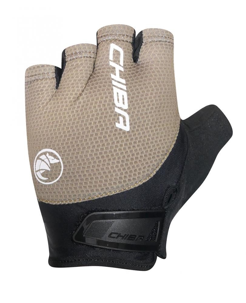 Fahrradhandschuhe CHIBA Gel Air - Radhandschuhe kurz, Gelpolster, atmungsaktiv, olive, G
