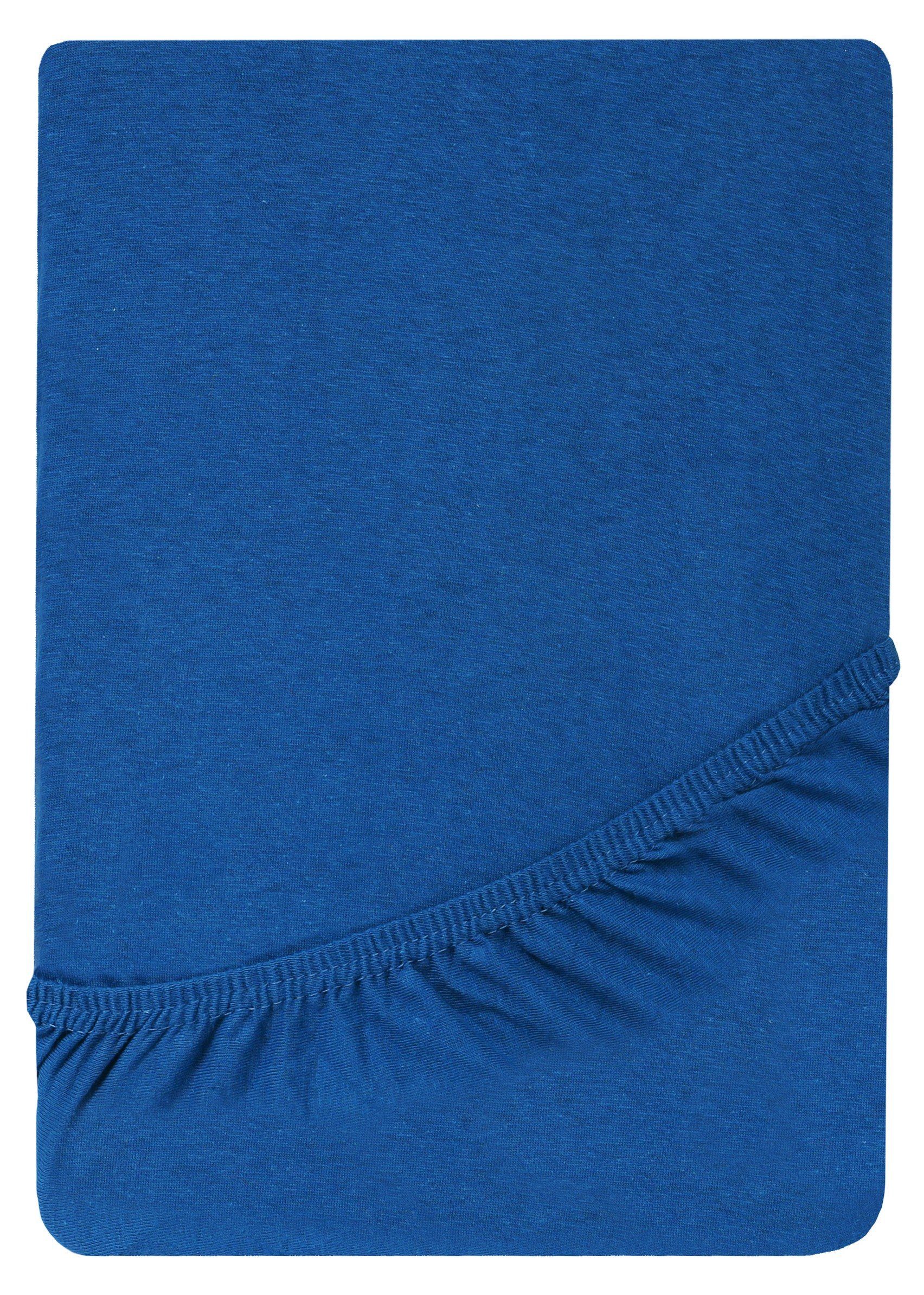 GREEN MARK Textilien Spannbettlaken Jersey Spannbetttuch in vielen Größen und Farben, 100% Baumwolle, Gummizug: rundum, (1 Stück), Jersey Spannbettlaken, Spannbetttuch in vielen Größen und Farben