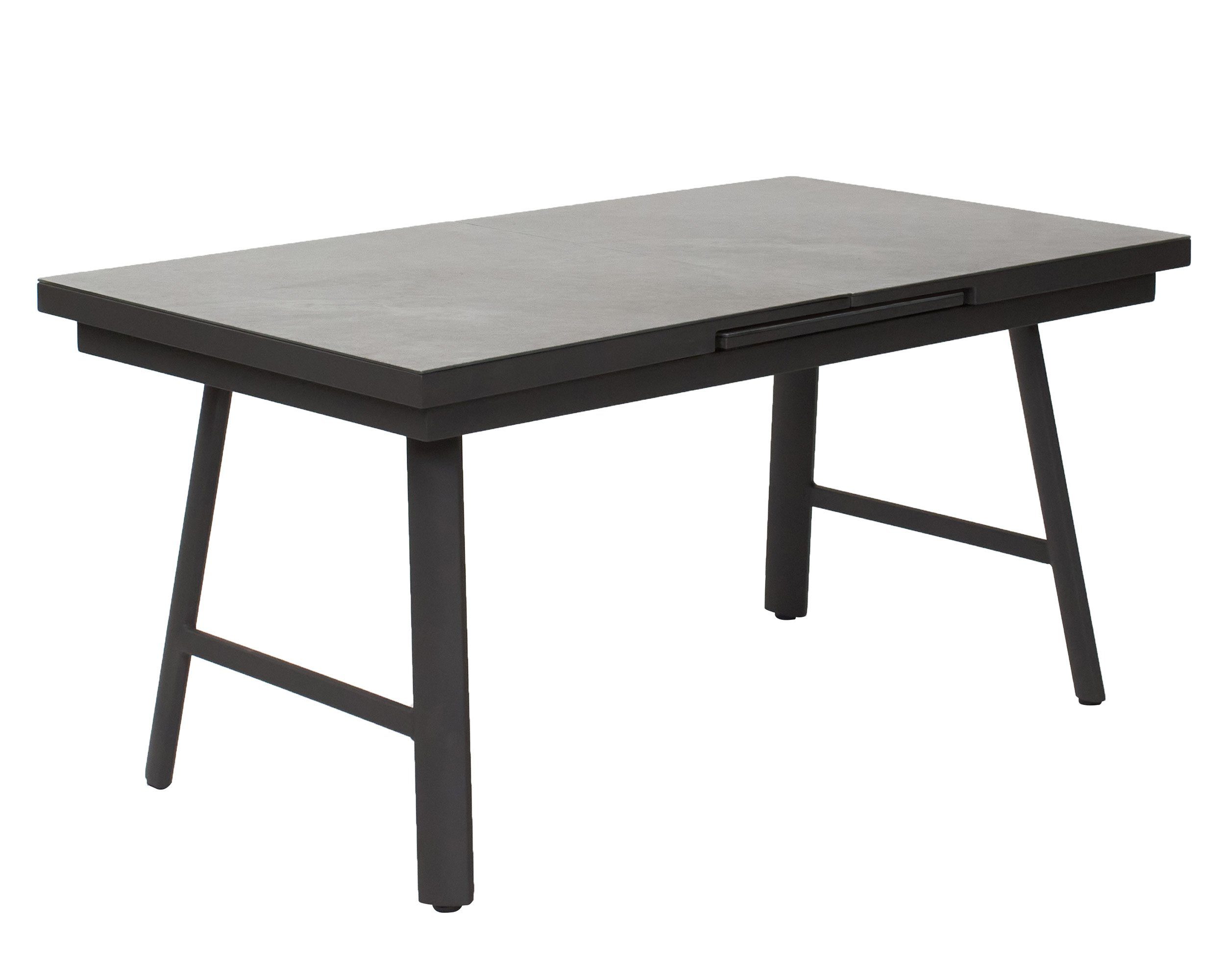 LC Garden Gartentisch »Bondino« Dining Ausziehtisch H-Fuß anthrazit 160/210x90x77,5cm