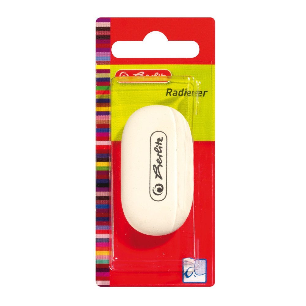 Herlitz Radiergummi Herlitz Radierer / "Speckgummi" / oval