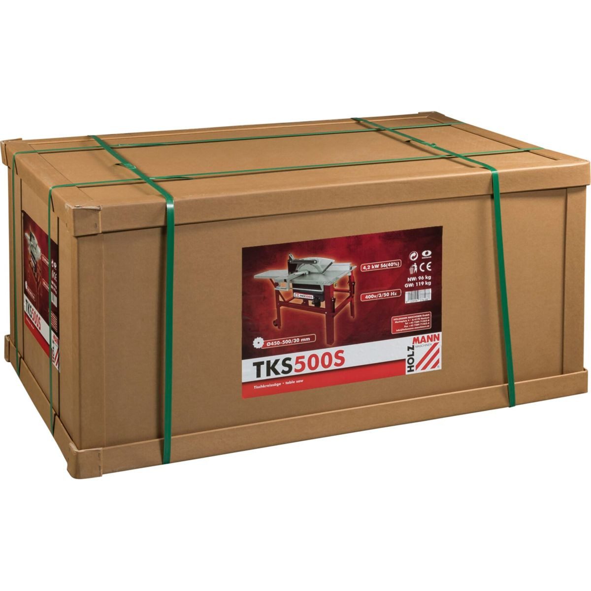 Holzmann Handsäge TKS500S Bau- und Tischkreissäge 400V